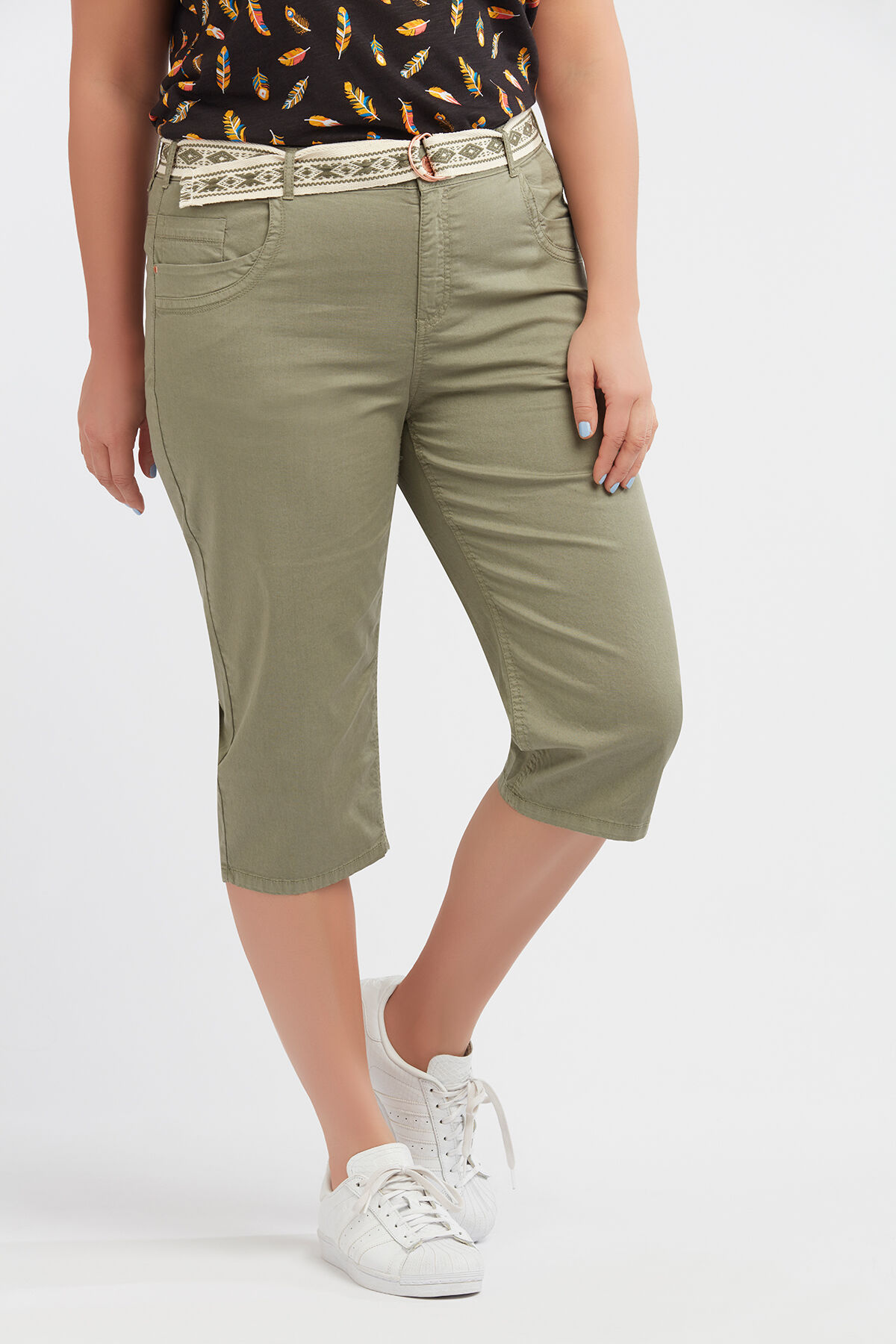 Capri-Hose aus Baumwolle image number 3