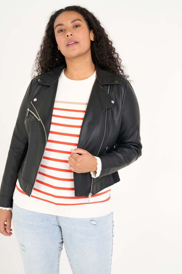 Biker-Jacke aus Kunstleder image number 5