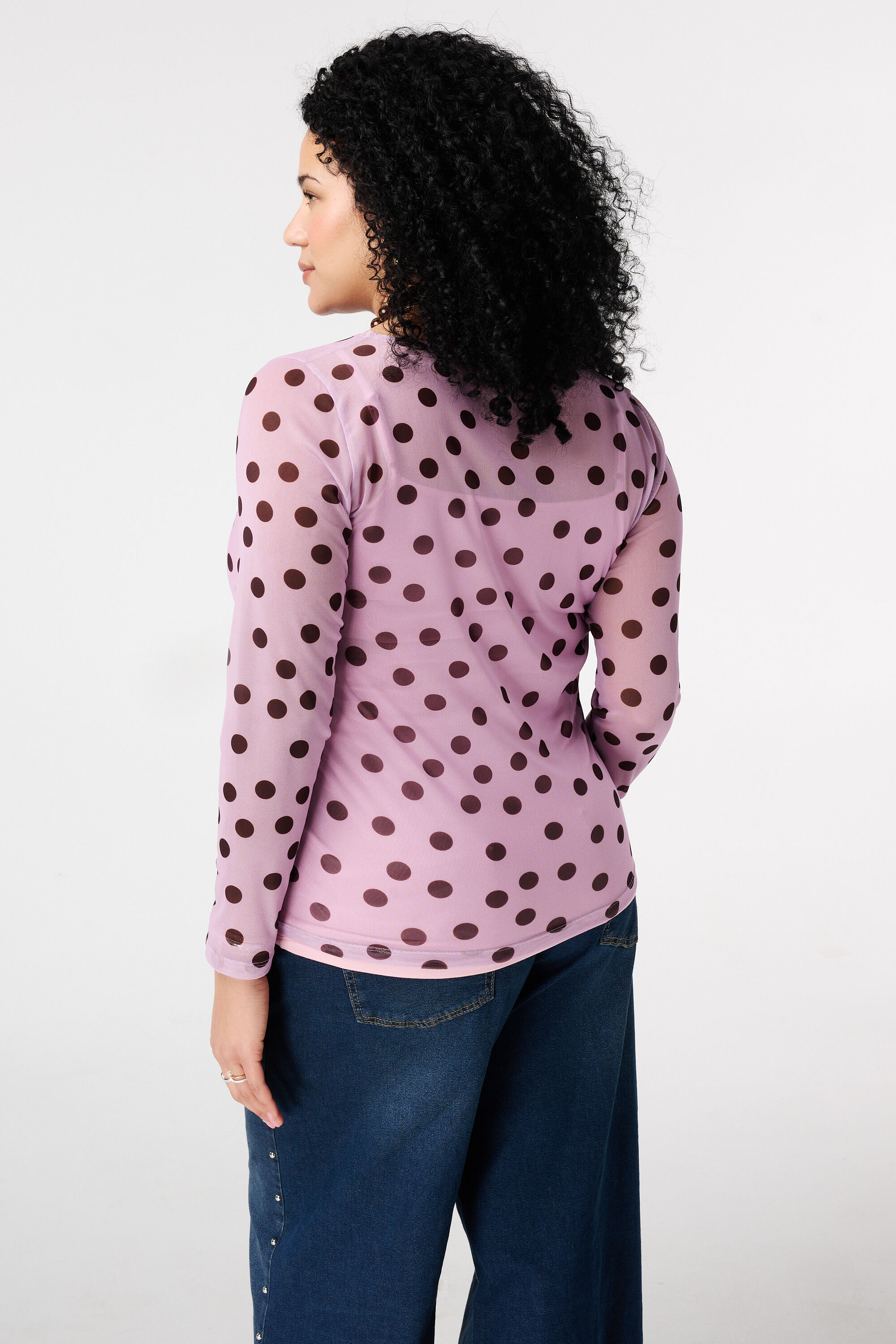 Mesh Top mit Print image number 3