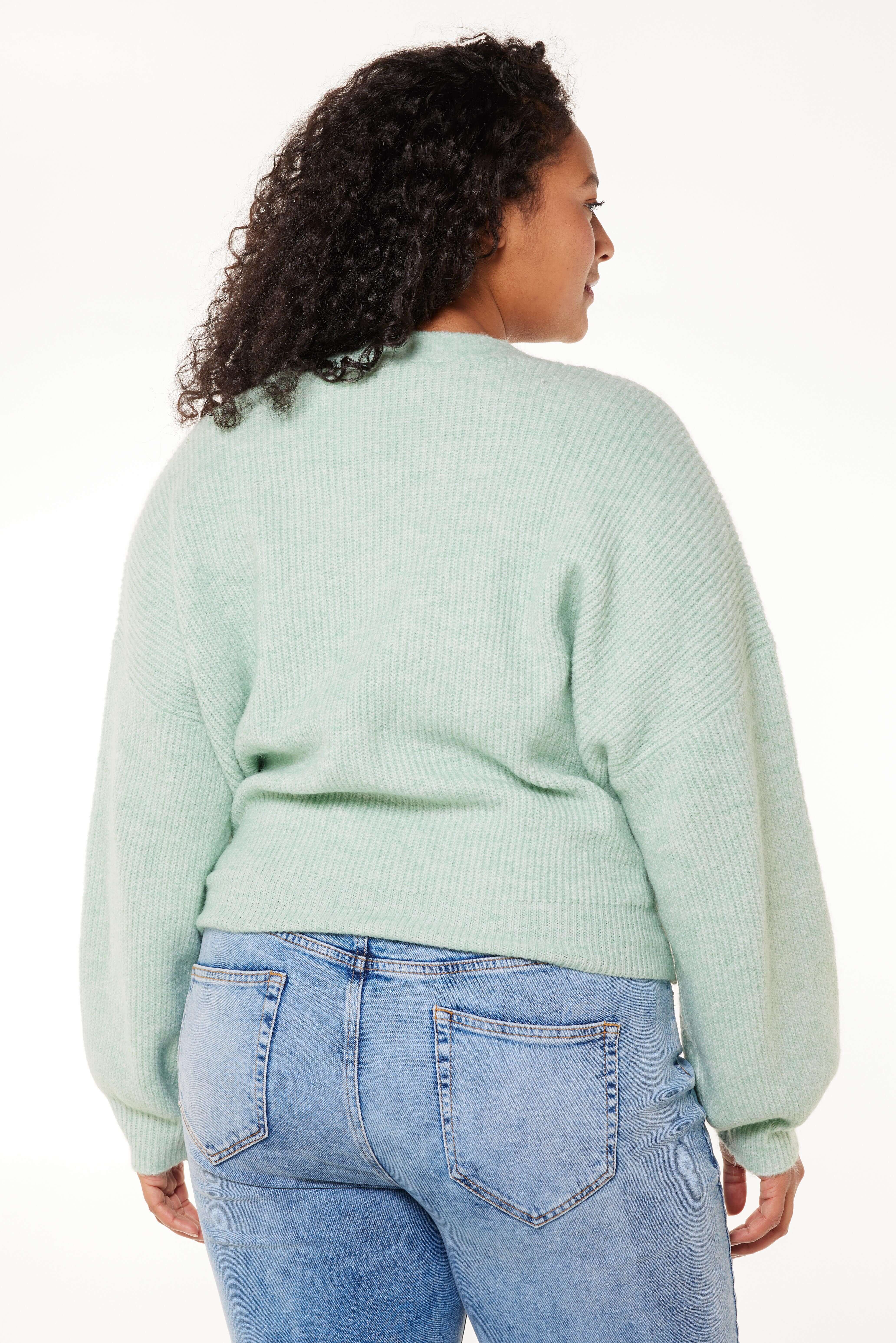 Gestrickter Wickel-Cardigan  image number 3