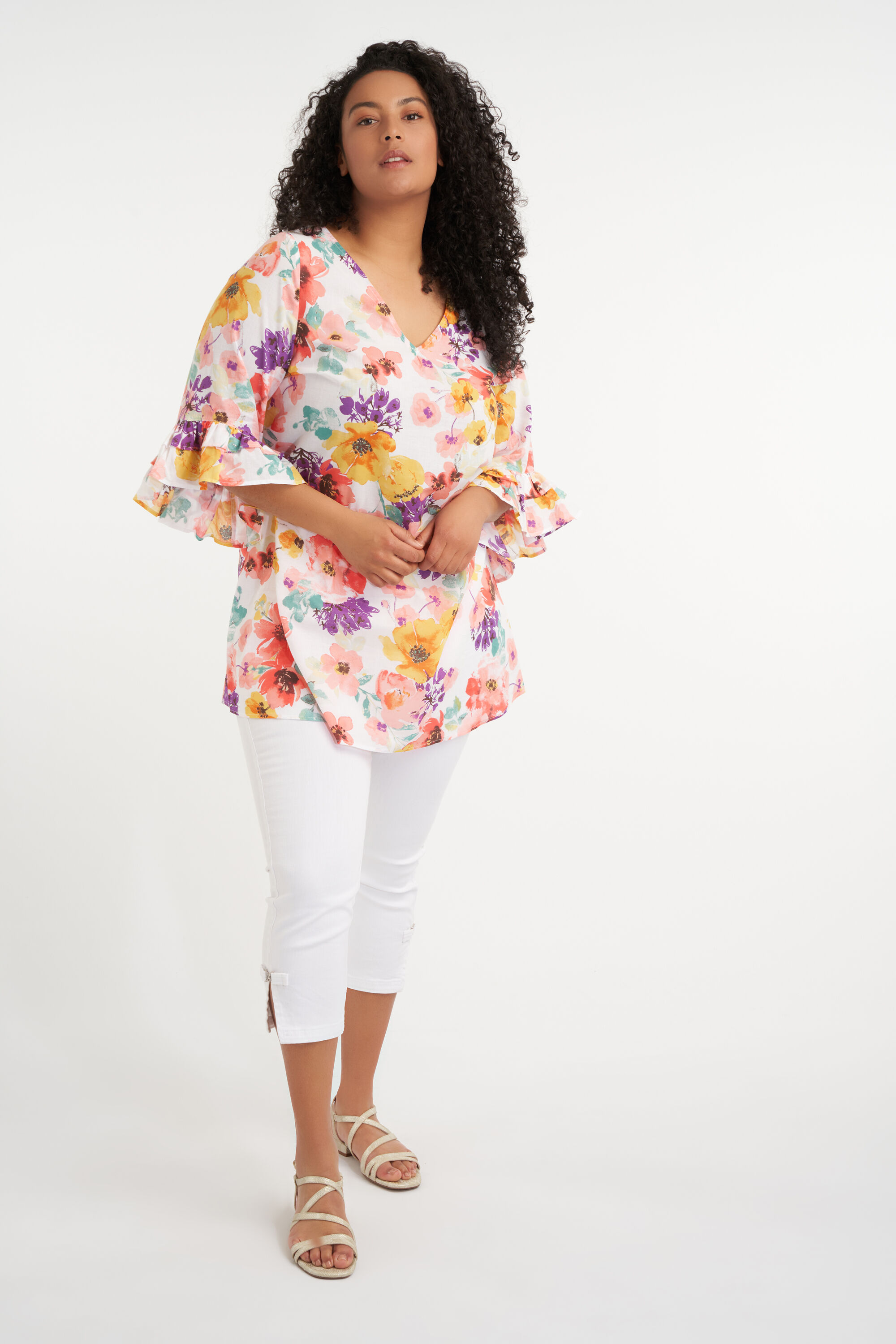 Bluse mit Blumen-Print image number 5