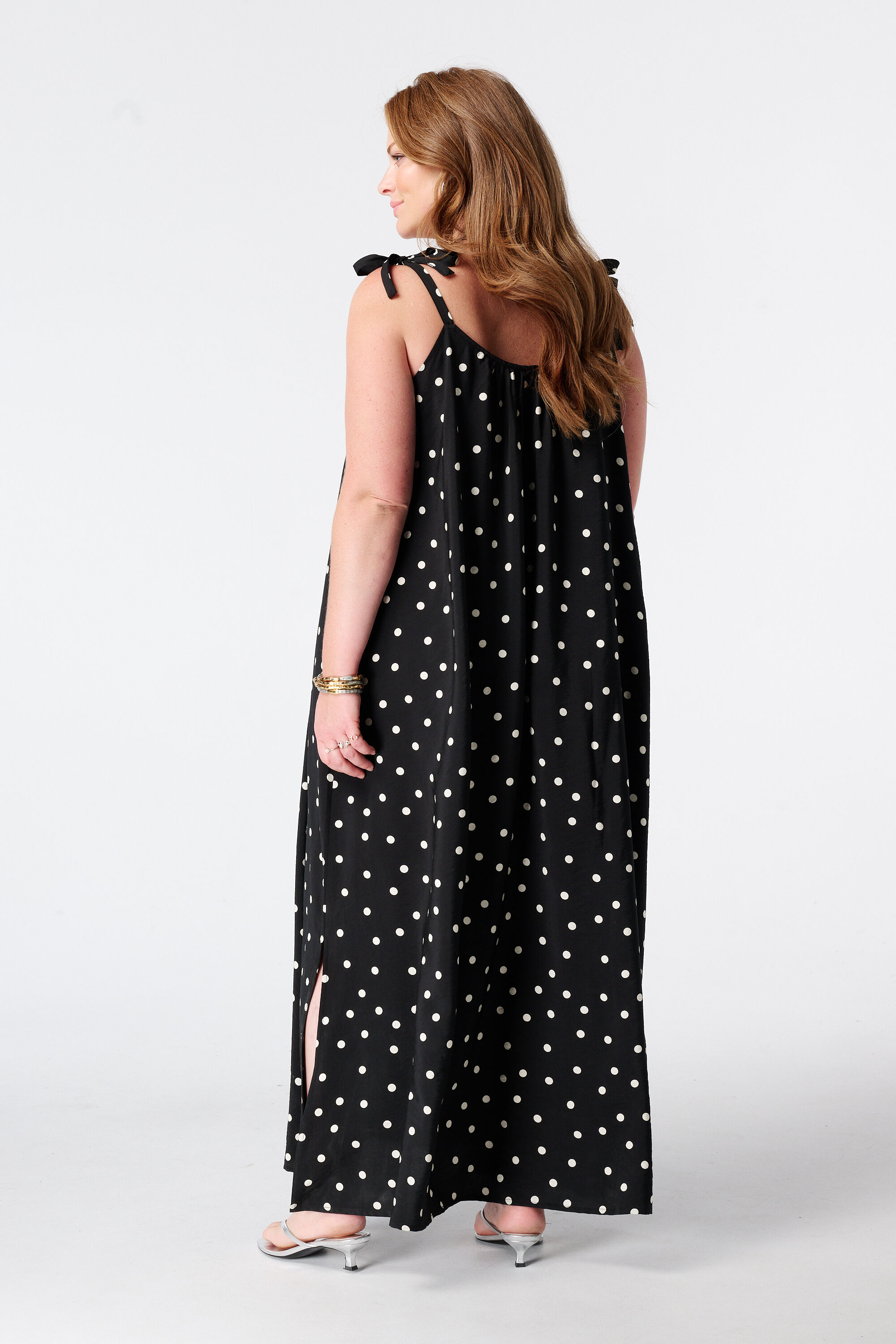 Maxikleid mit Polka Dot Muster image number 3