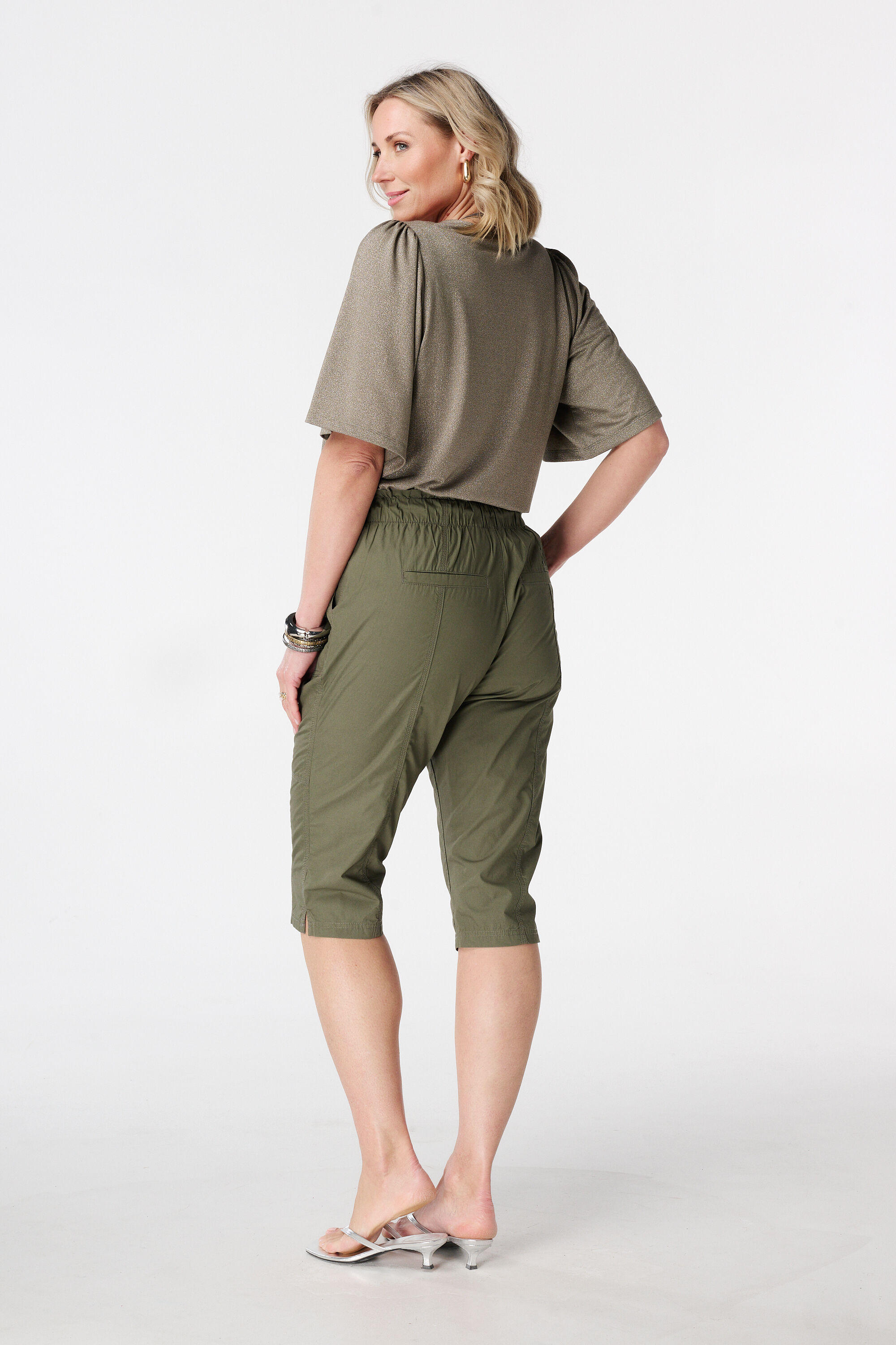 Caprihose mit elastischem Bund image number 3