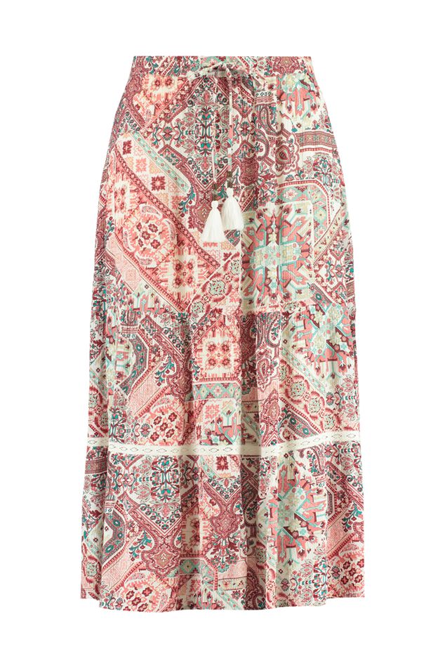 Langer Rock mit Print  image number 2