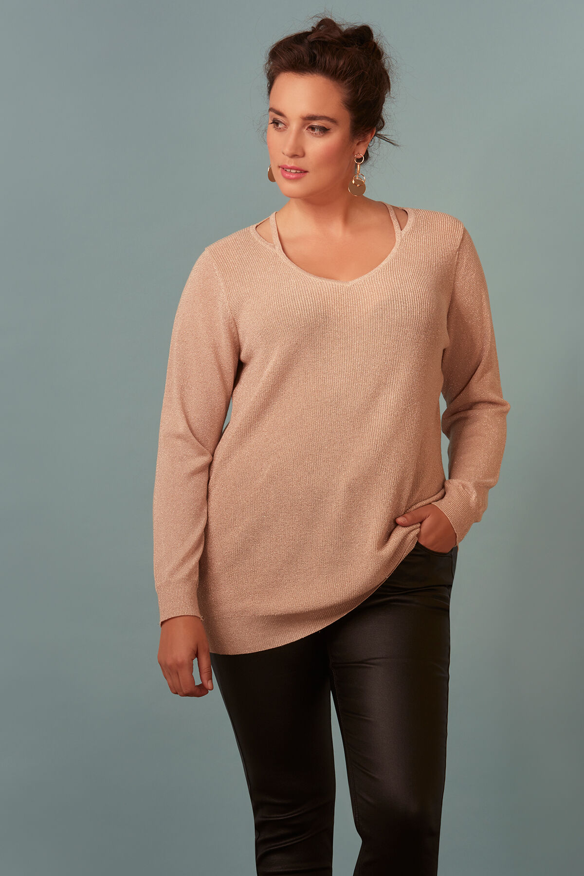 Pullover mit kleinem Schlitz image number 0