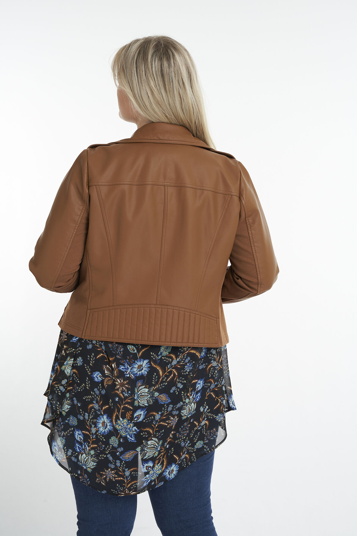 Biker-Jacke aus Kunstleder image number 3