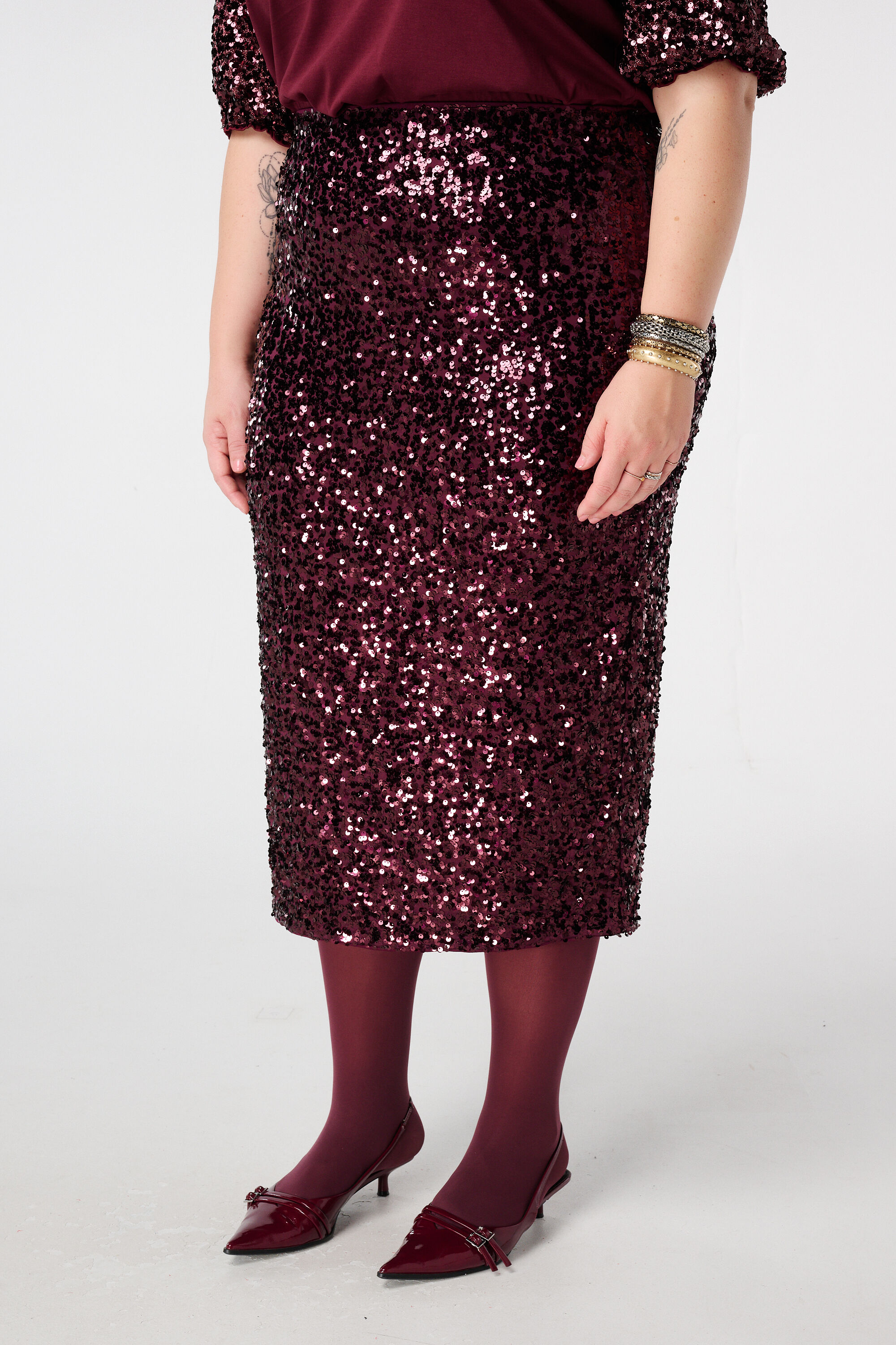 Paillettenrock mit Stretch image number 5