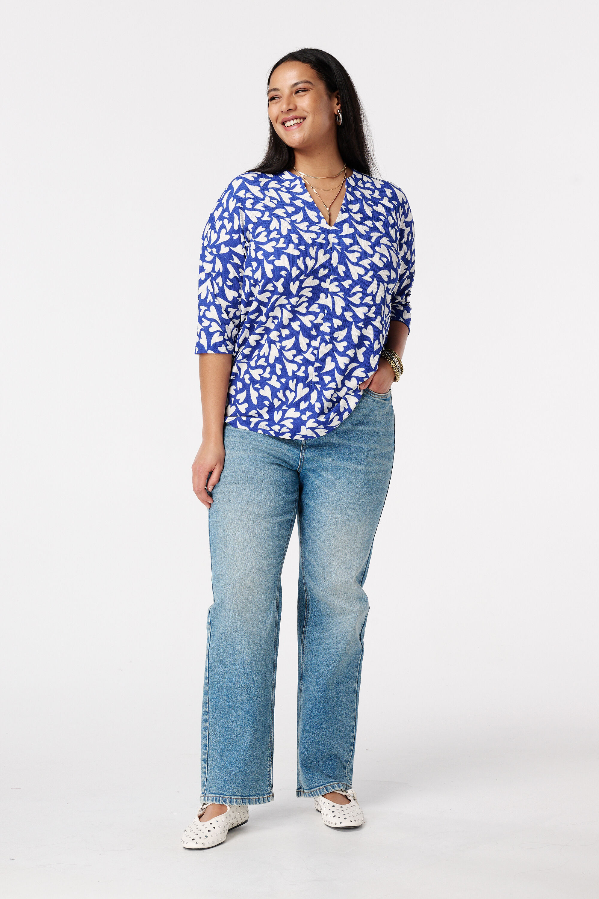 Top mit Dreiviertel&auml;rmeln image number 5