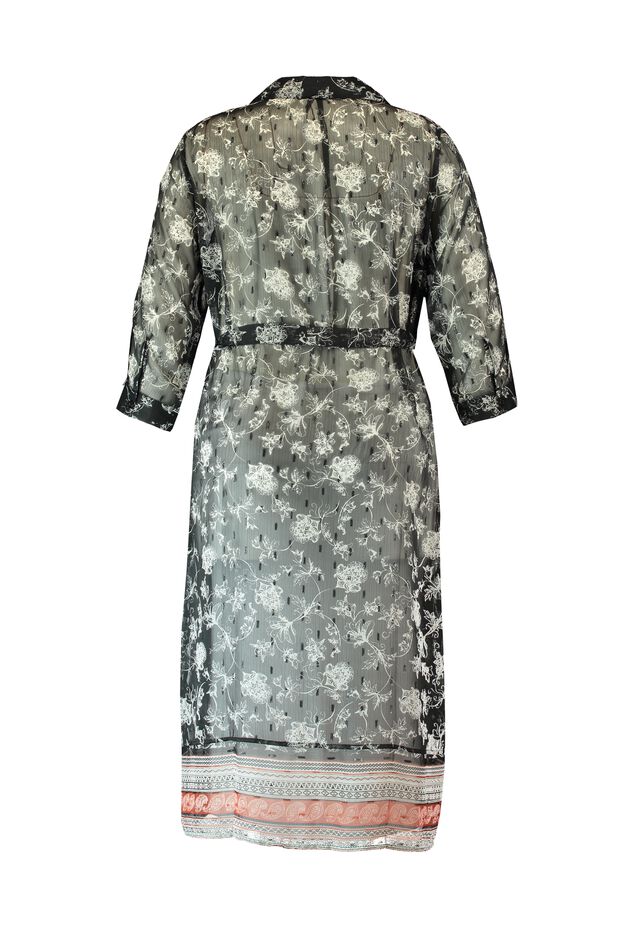 Durchsichtige Bluse mit Paisley-Print image number 2