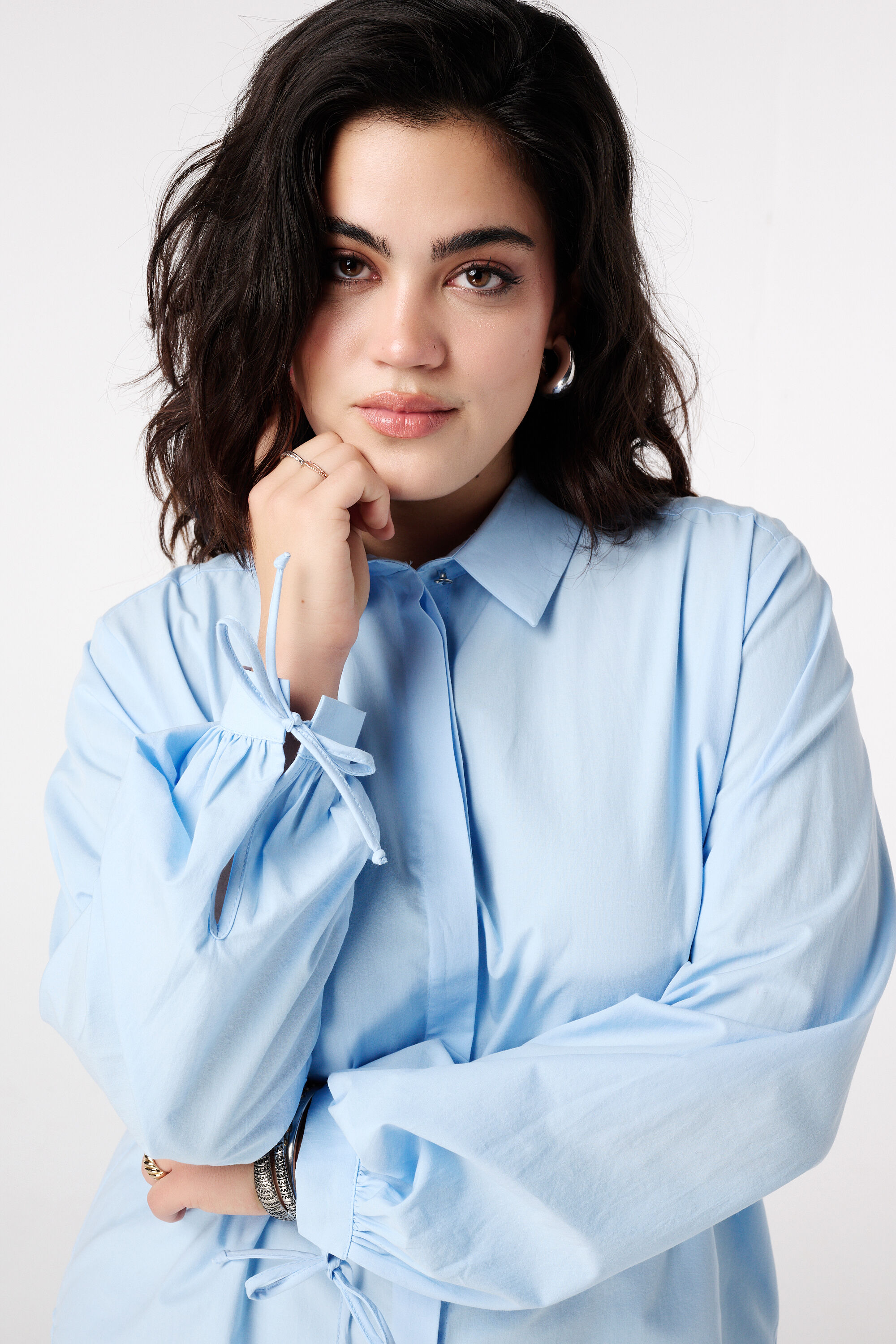 Bluse mit Kordeldetails image number 4