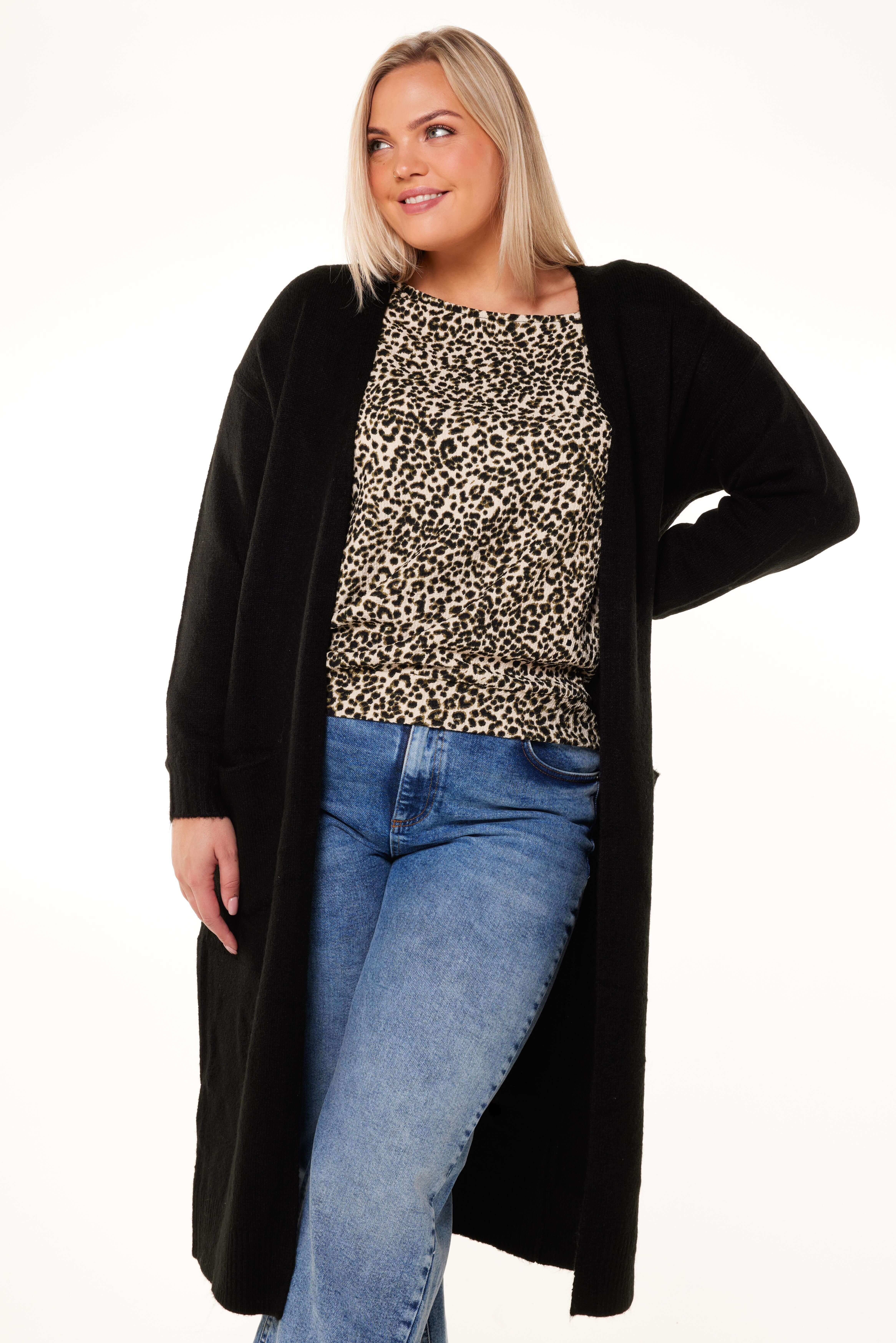 Langer offener Cardigan image number 5