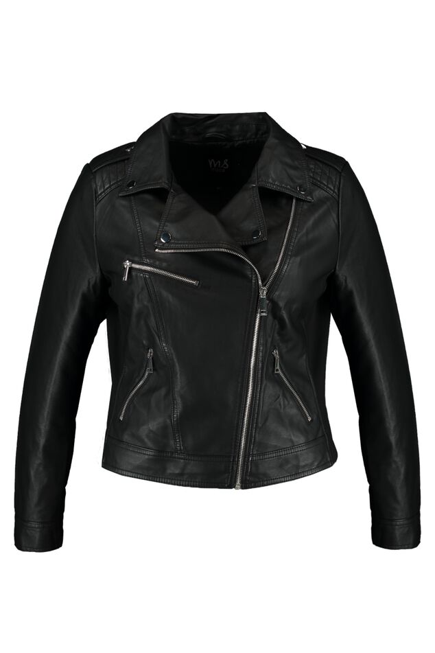 Biker-Jacke aus Kunstleder image number 2