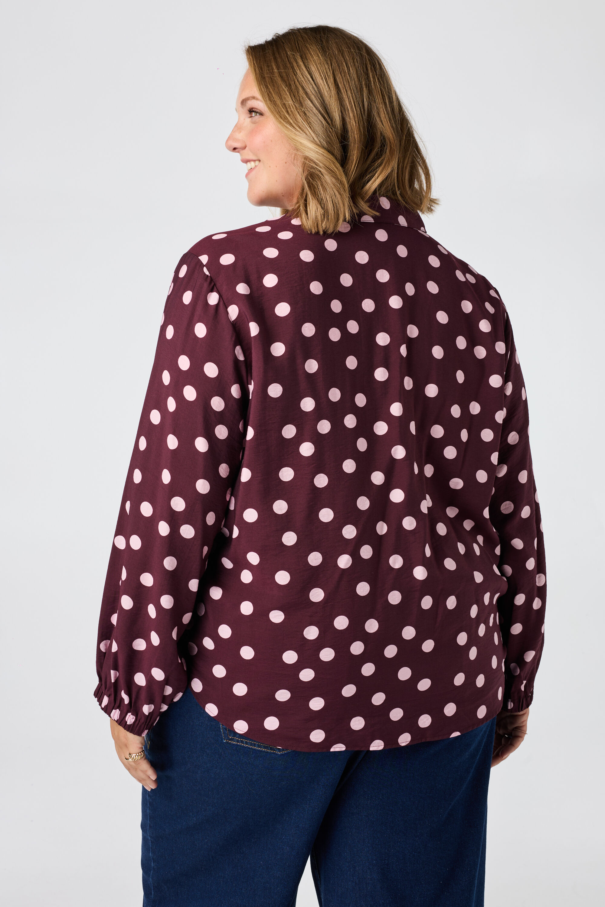 Bluse mit Punkten image number 3
