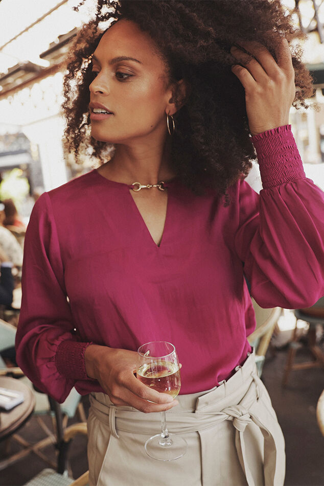 Satinbluse  image number 0