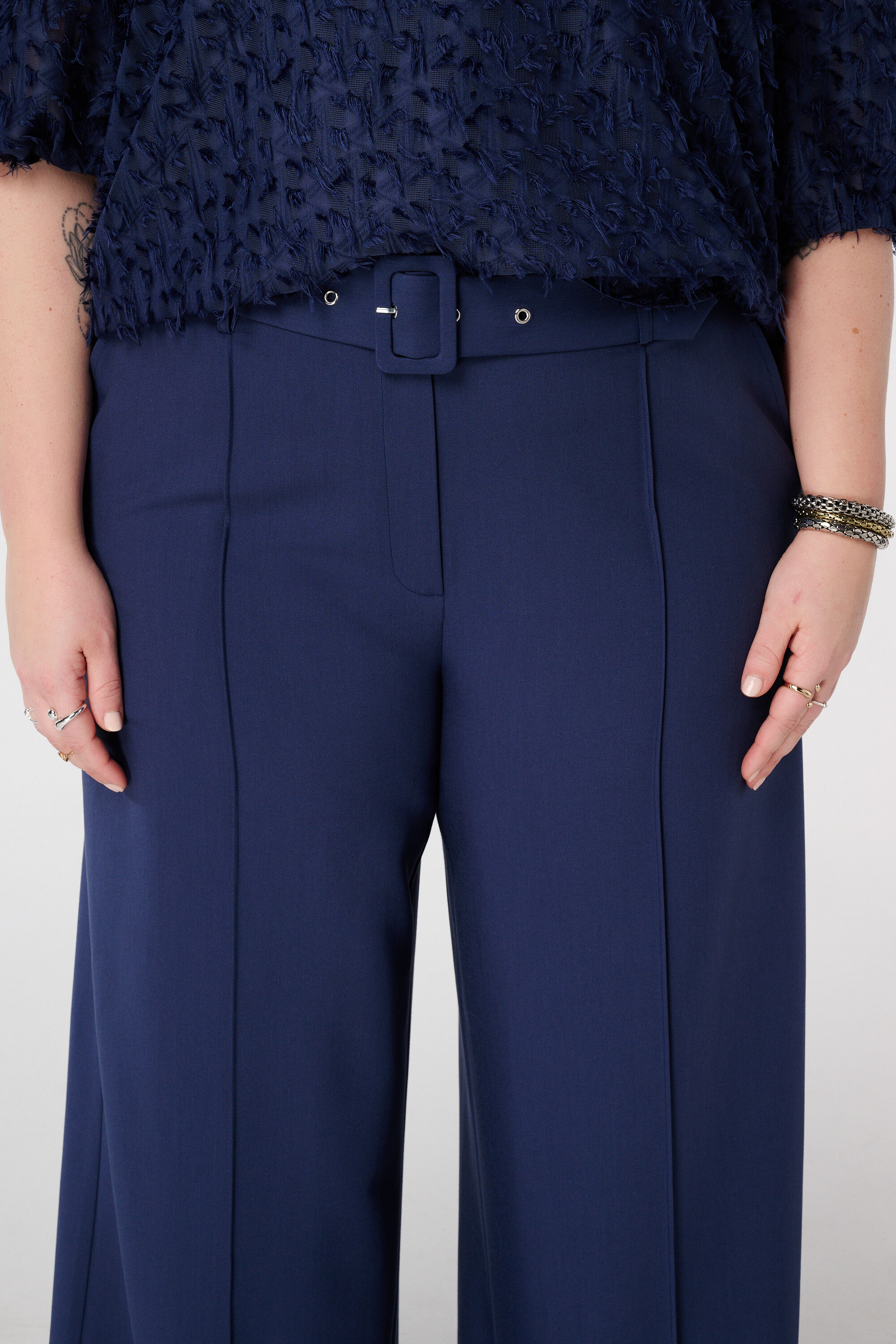 Wide Leg Hose mit G&uuml;rtel image number 2