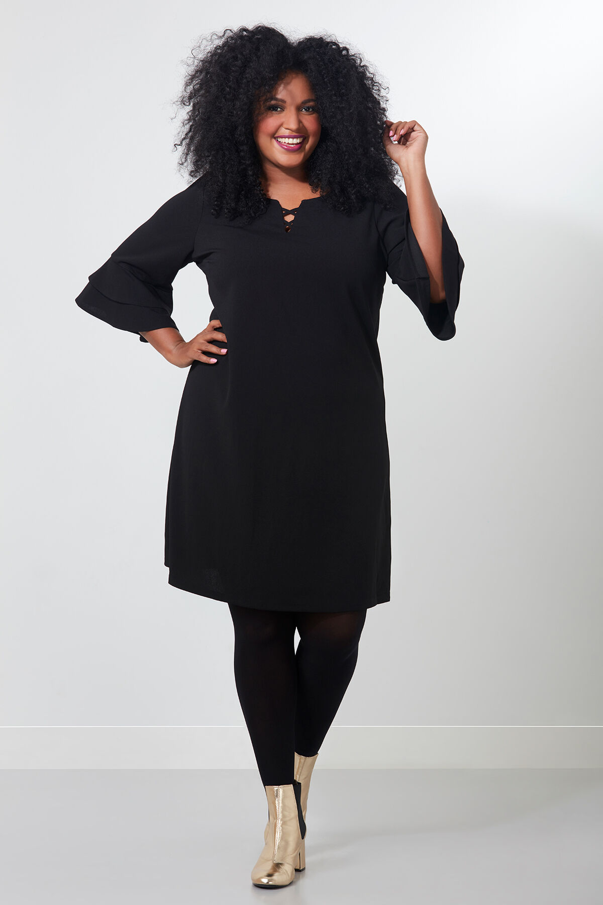 Kleid mit Bell-Sleeves image number 3