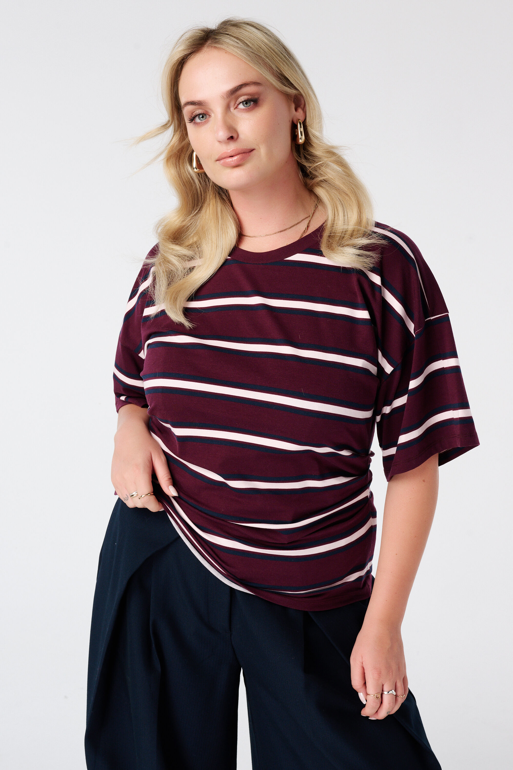 Figurbetontes Shirt mit Schmetterlings&auml;rmeln