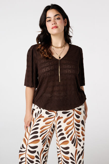 Oberteil mit durchbrochenem Muster Oberteil mit durchbrochenem Muster