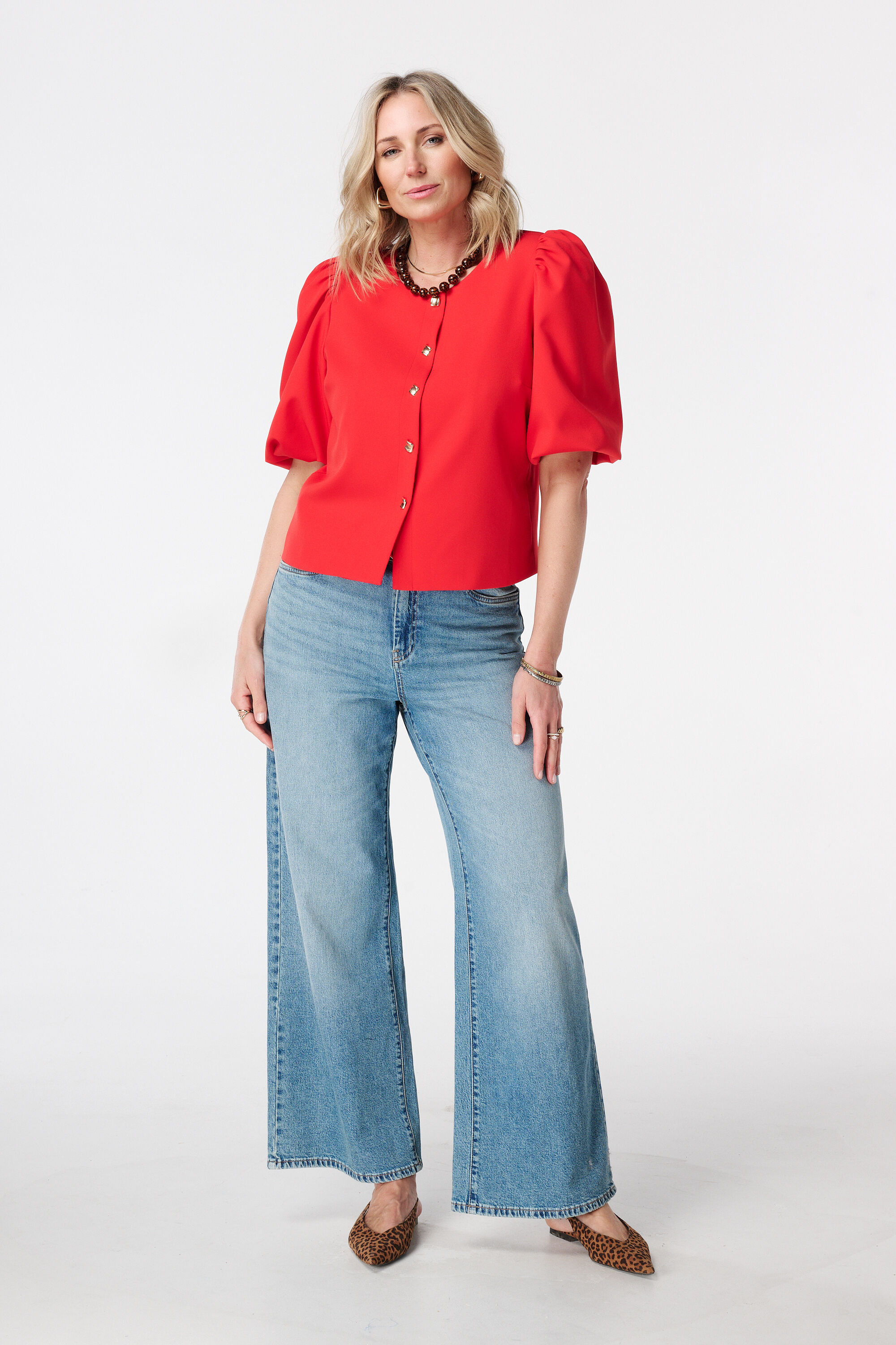 Blazer mit kurzen Puff&auml;rmeln image number 5