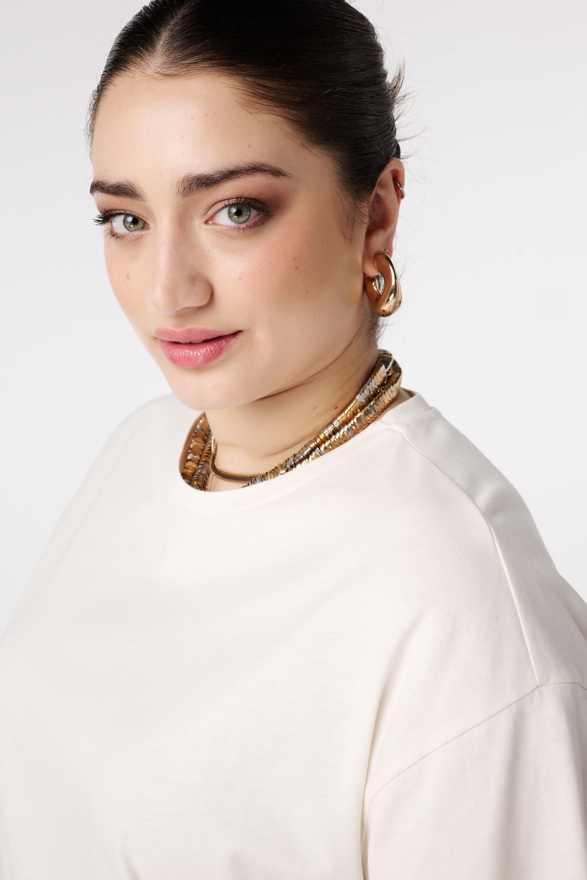 Oversize T-Shirt mit Spitze image number 4