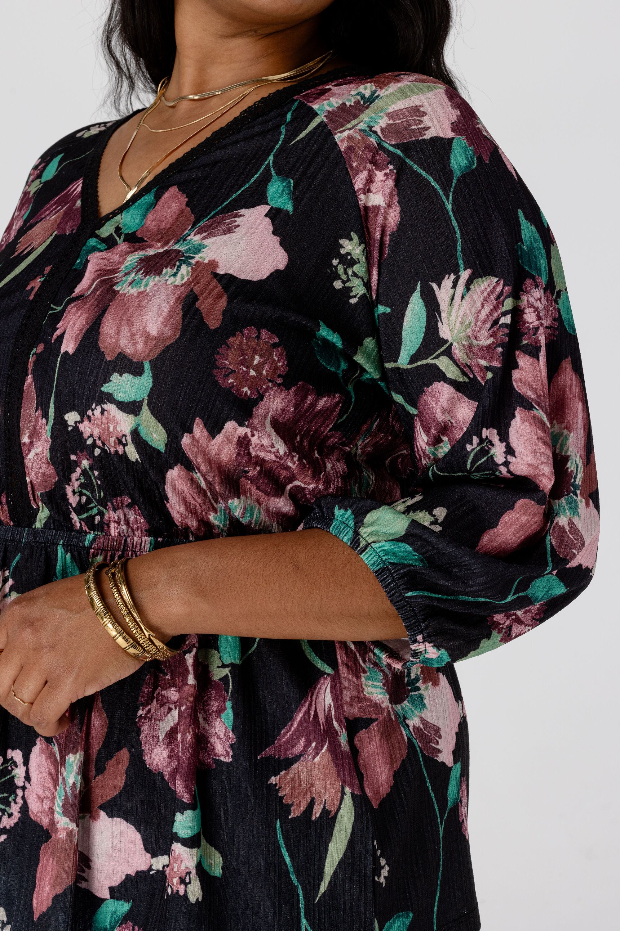 Peplum-Oberteil mit Print  image number 4