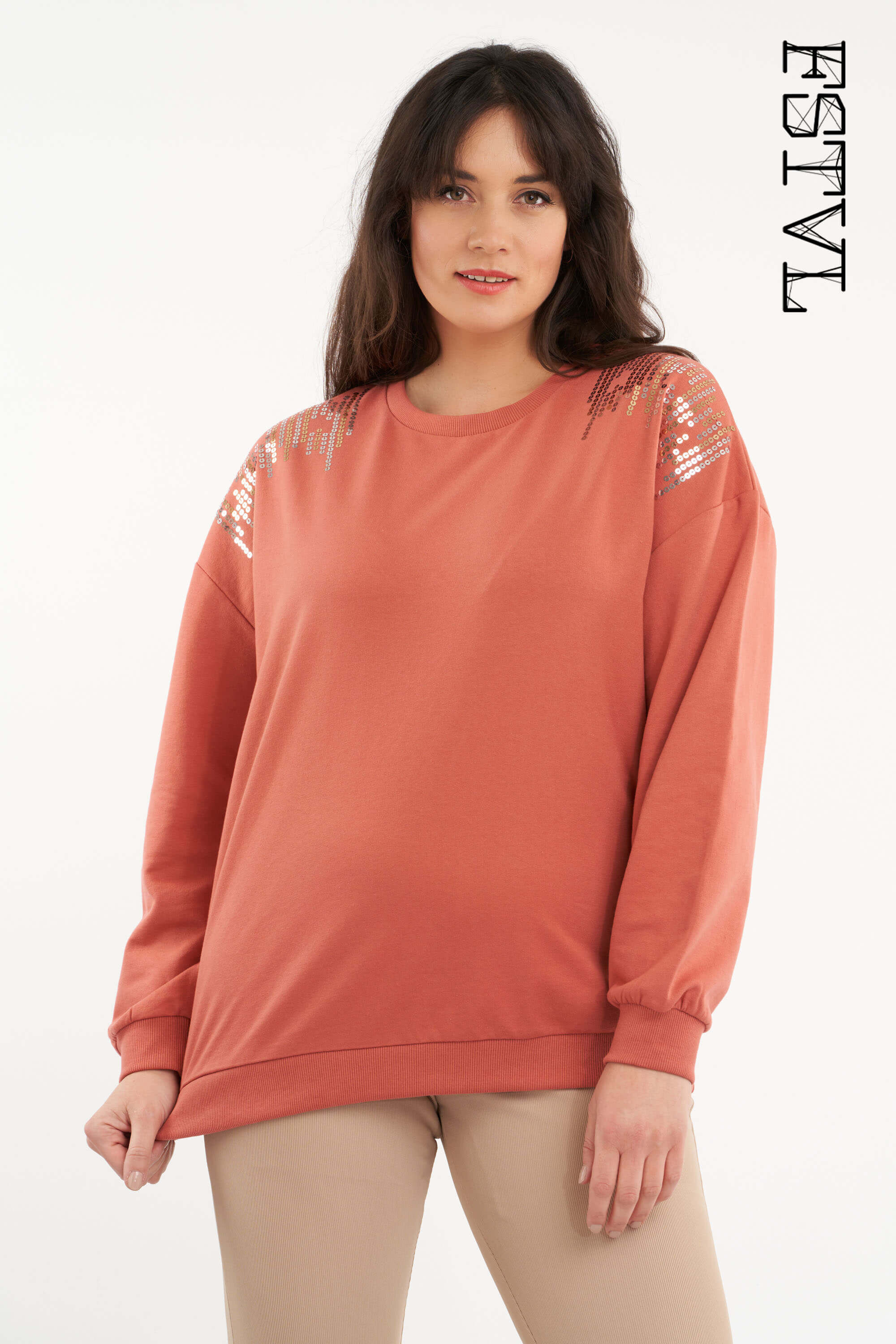 Pullover mit Pailletten image number 0