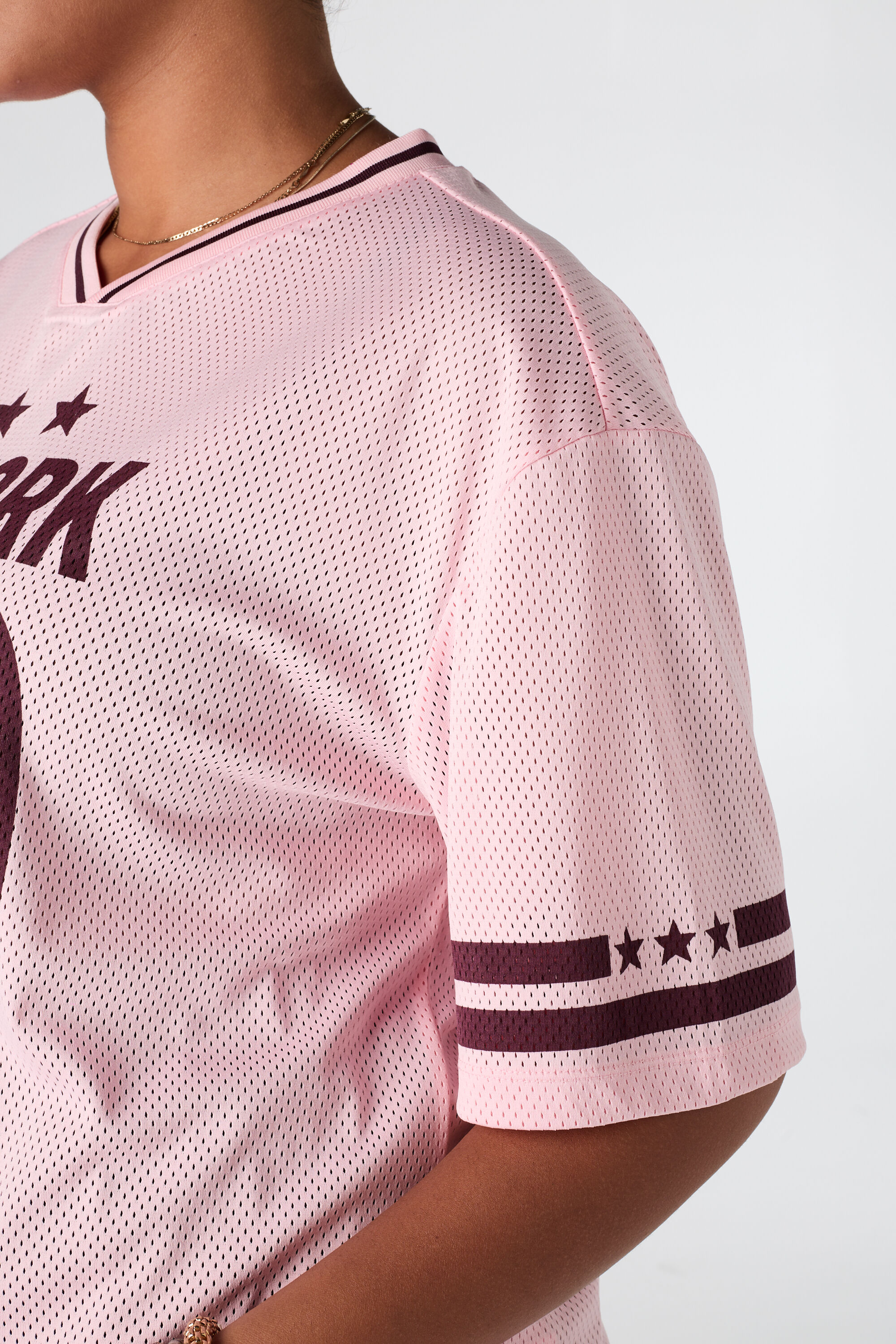 Oversize Jersey mit sportivem Print image number 4