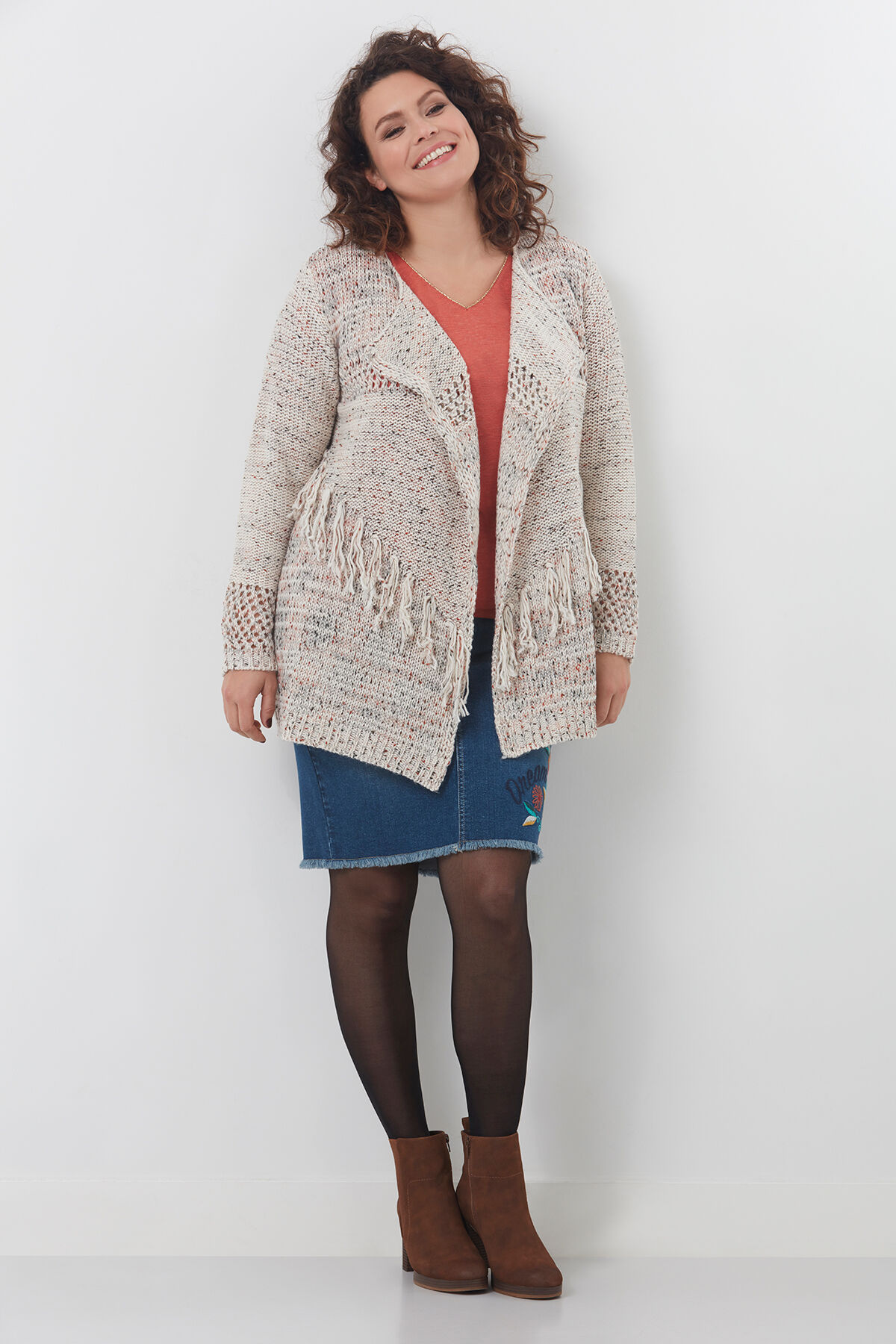 Cardigan mit Fransen image number 3