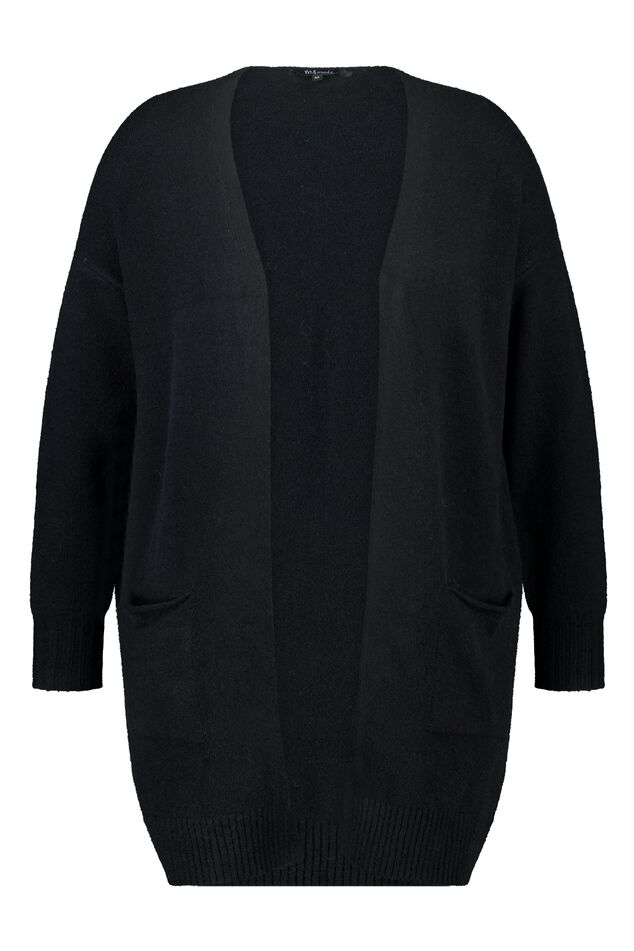 Mittellange Strickjacke mit Eingrifftaschen image number 1