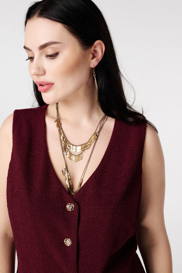 Weste mit Knöpfen und Lurex image number 4