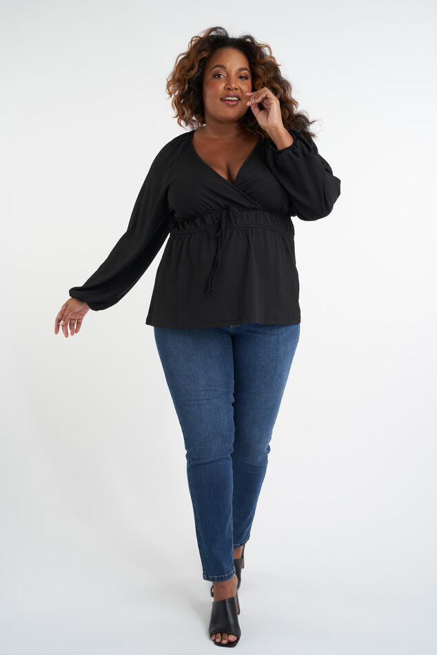 Wickeltop mit bauschigen Ärmeln image number 4