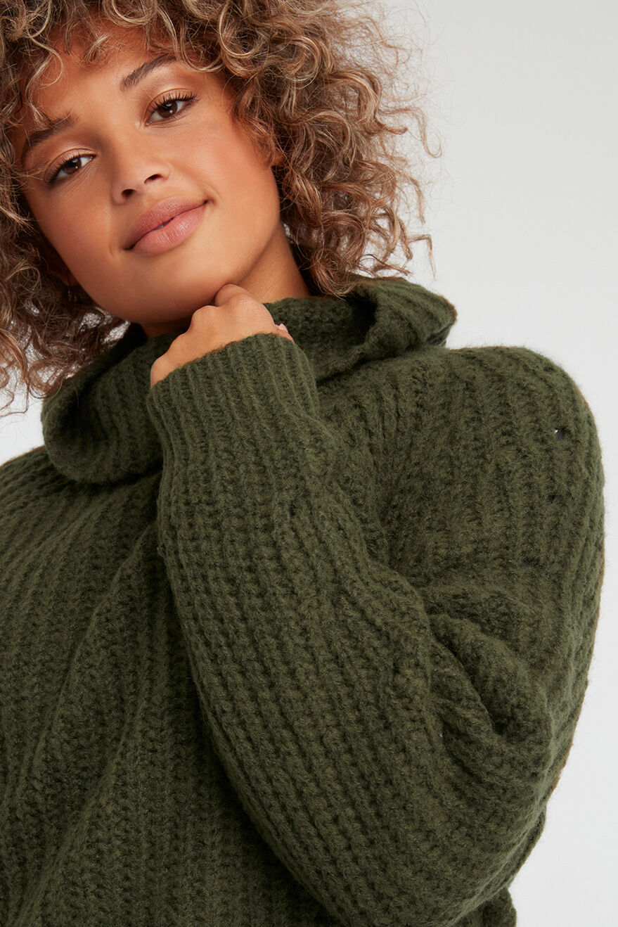 Dicker Strickpulli mit Rollkragen image number 5