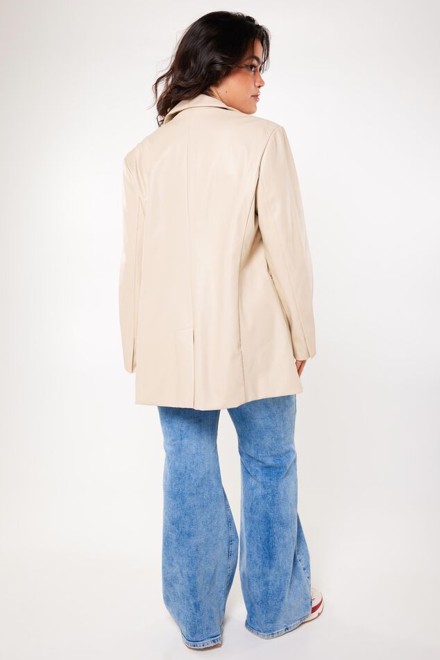Blazer aus Kunstleder image number 4