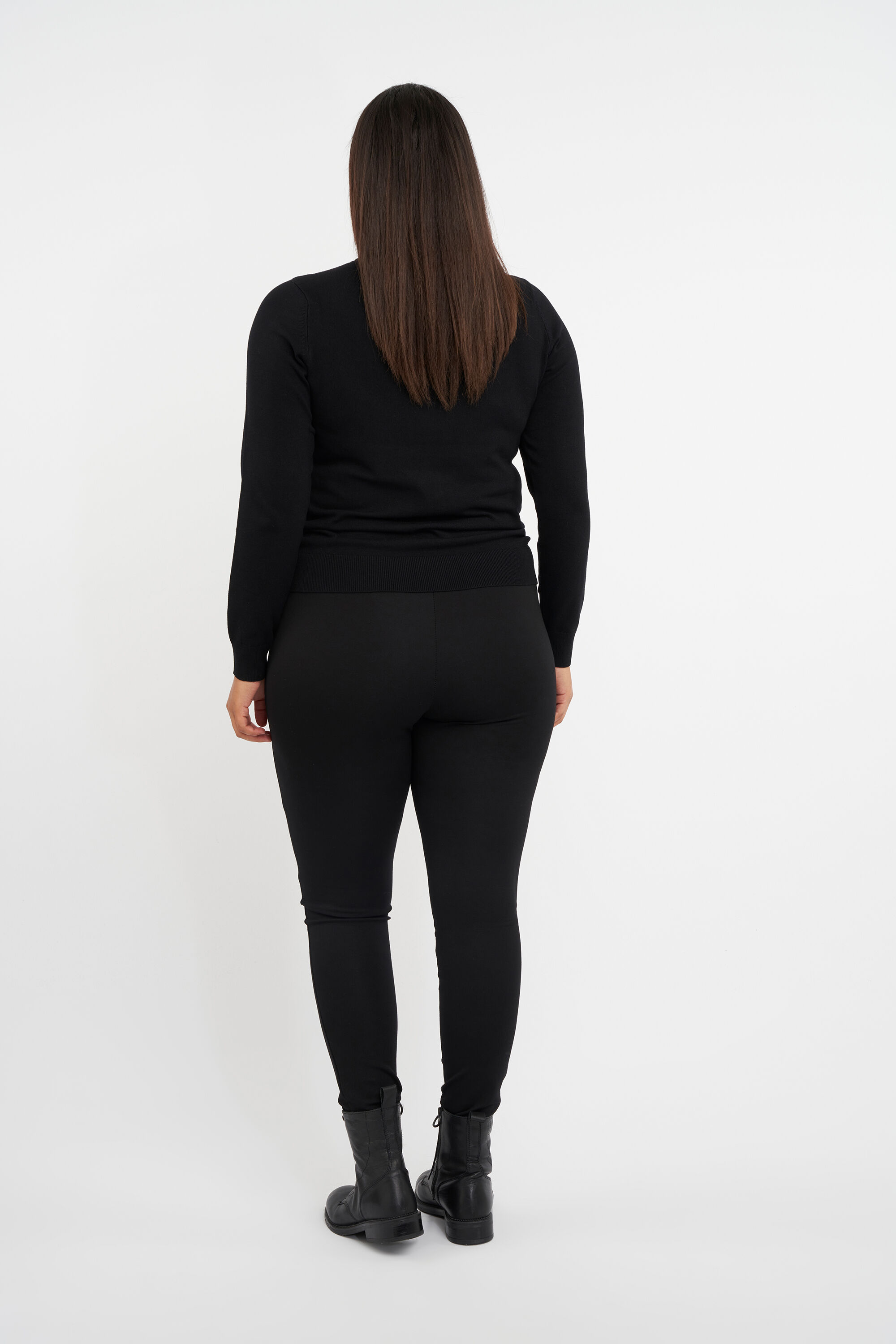 Treggings mit Knopf-Detail image number 3