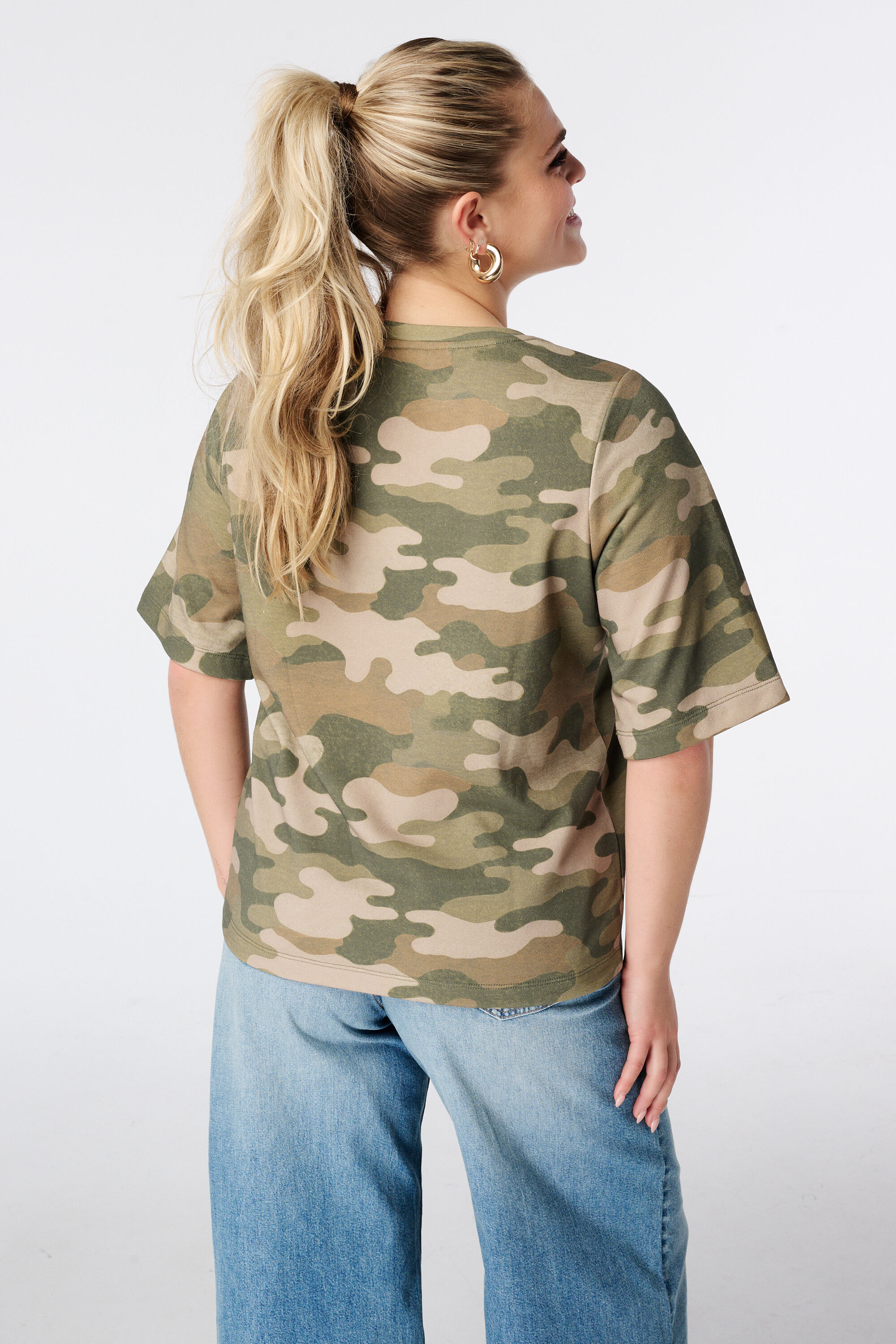 Sweat-T-Shirt mit Camouflageprint image number 3