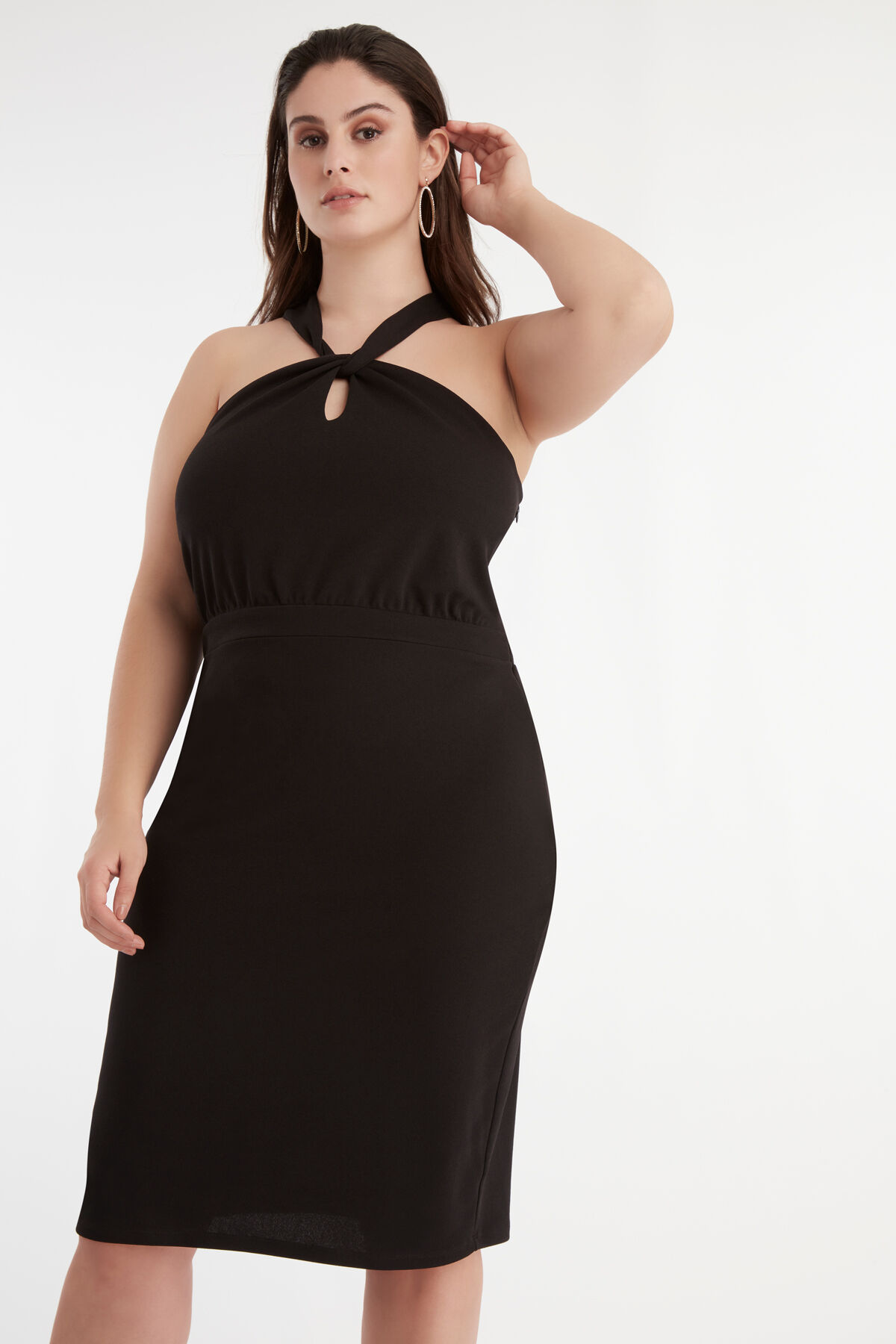 Kleid mit &uuml;berkreuzten B&auml;ndern image number 5