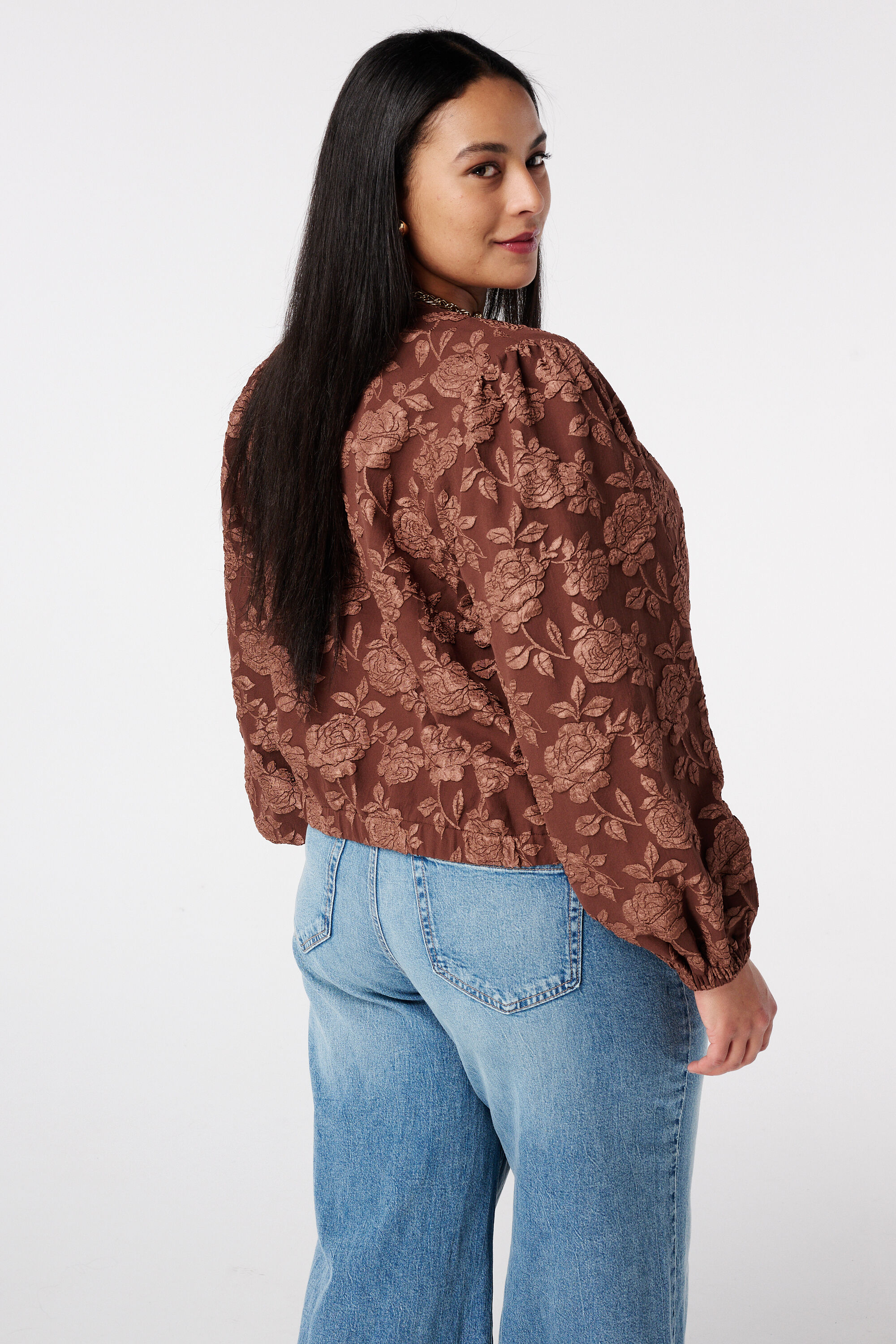 Bomberjacke mit 3D-Blumenprint image number 3