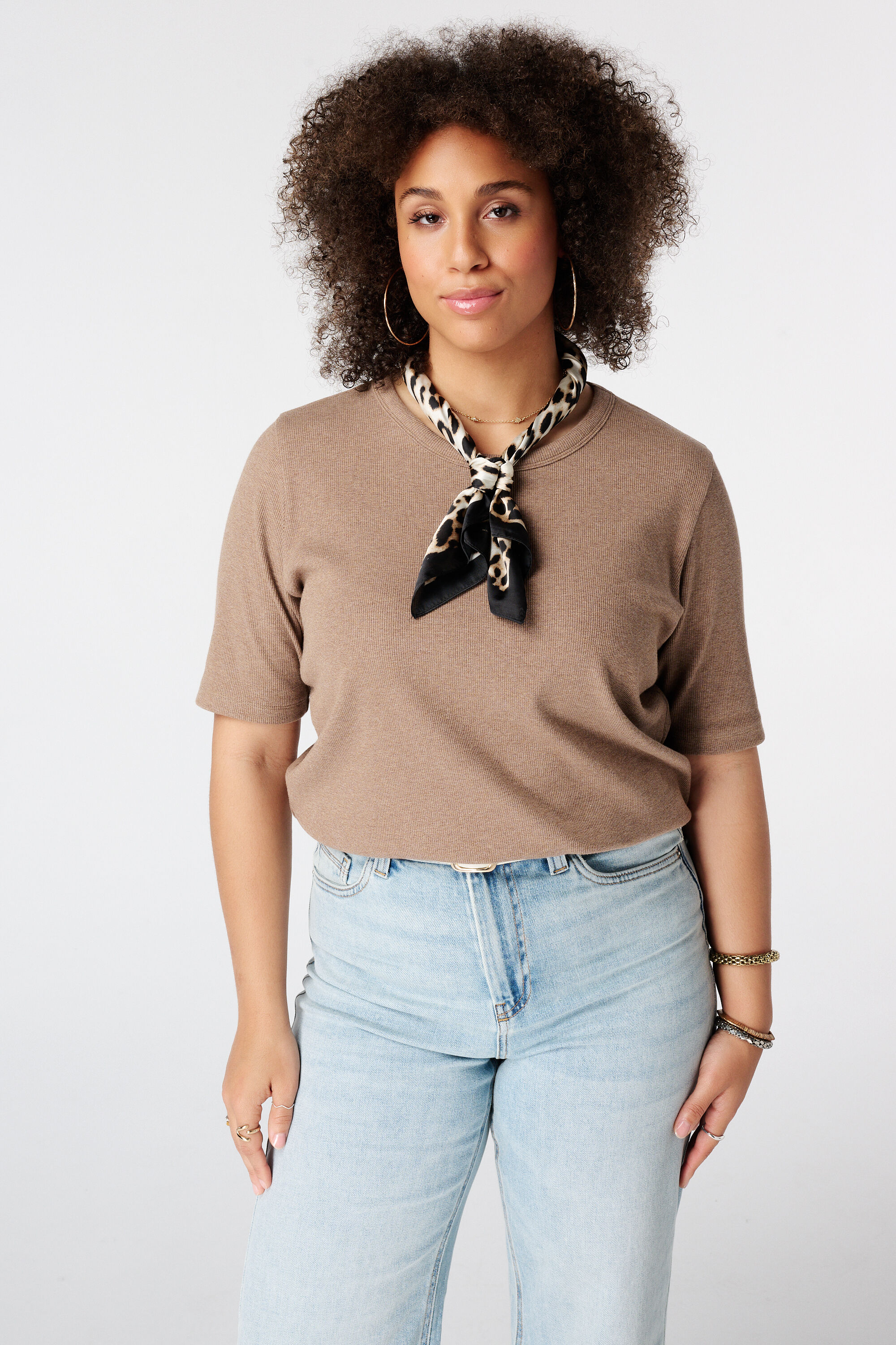 Basic Top aus Rippstoff