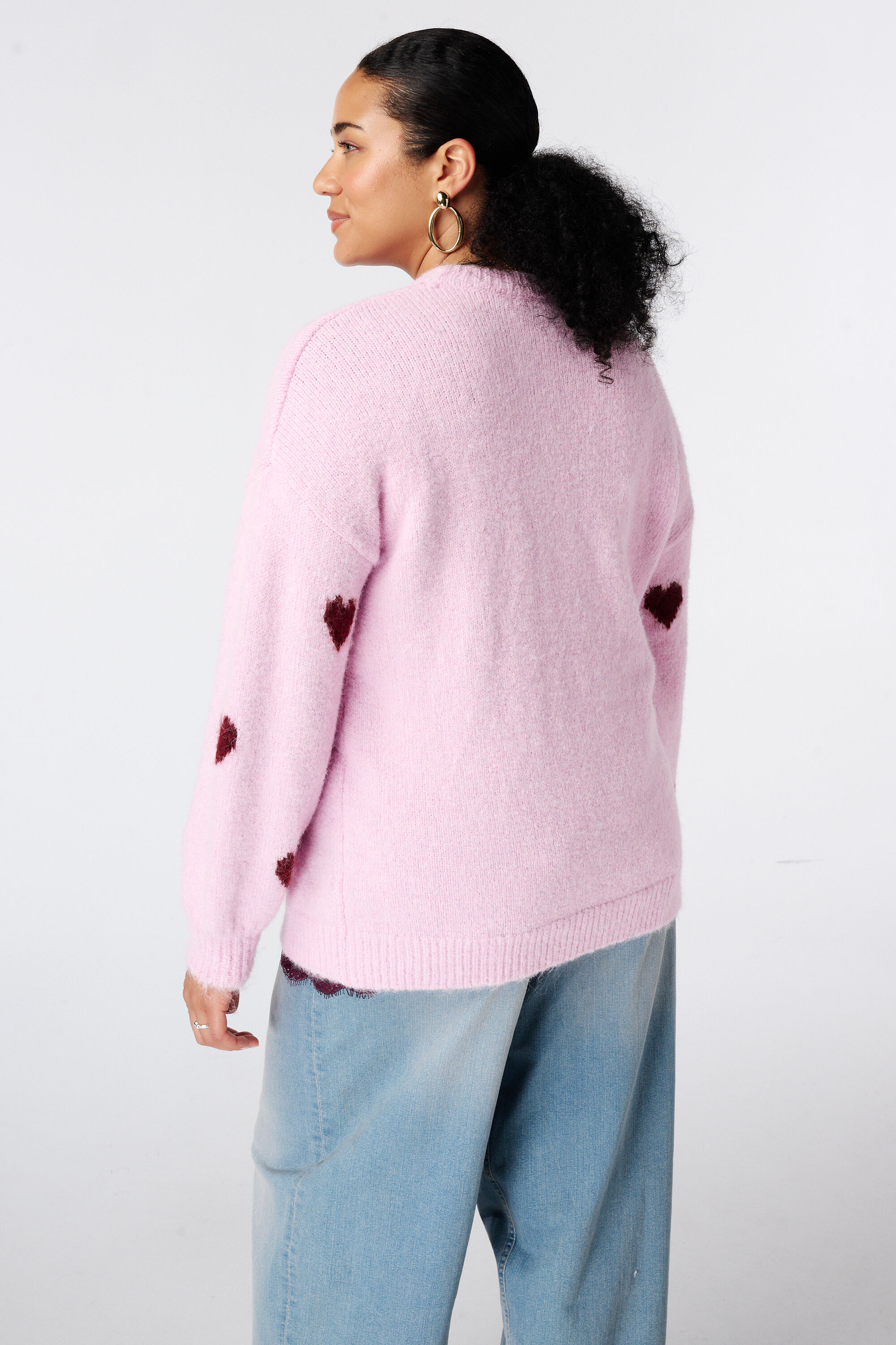 Pullover mit Herzchenmuster image number 3