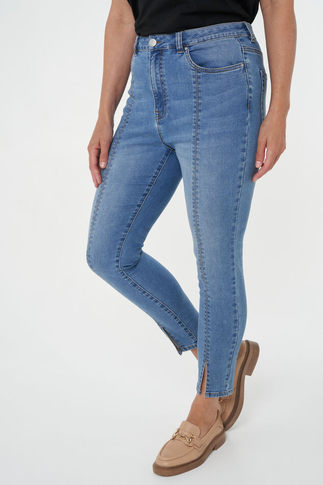 Skinny-Jeans mit Schlitzdetails  image 6