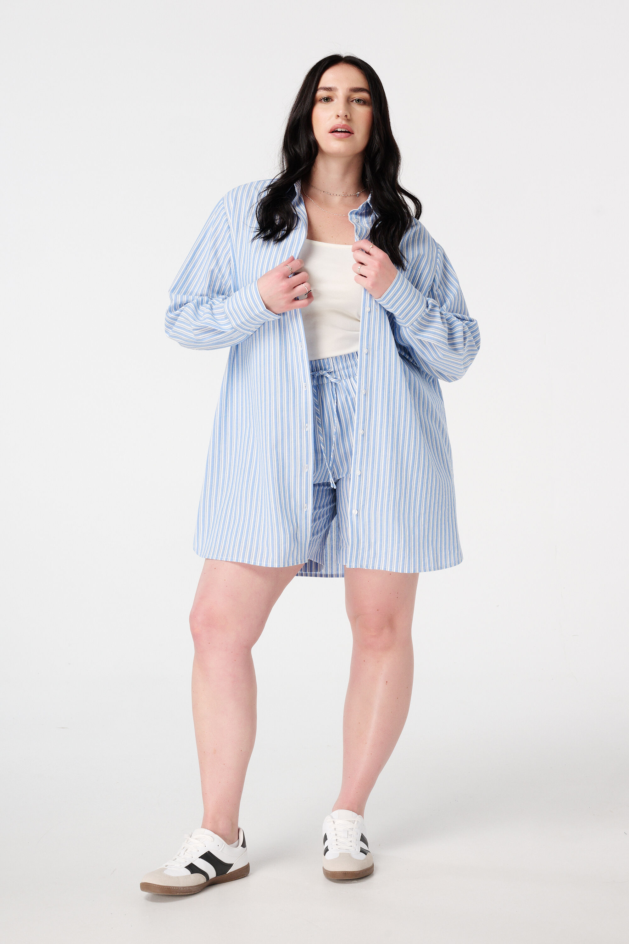 Gestreifte Baumwollbluse image number 5