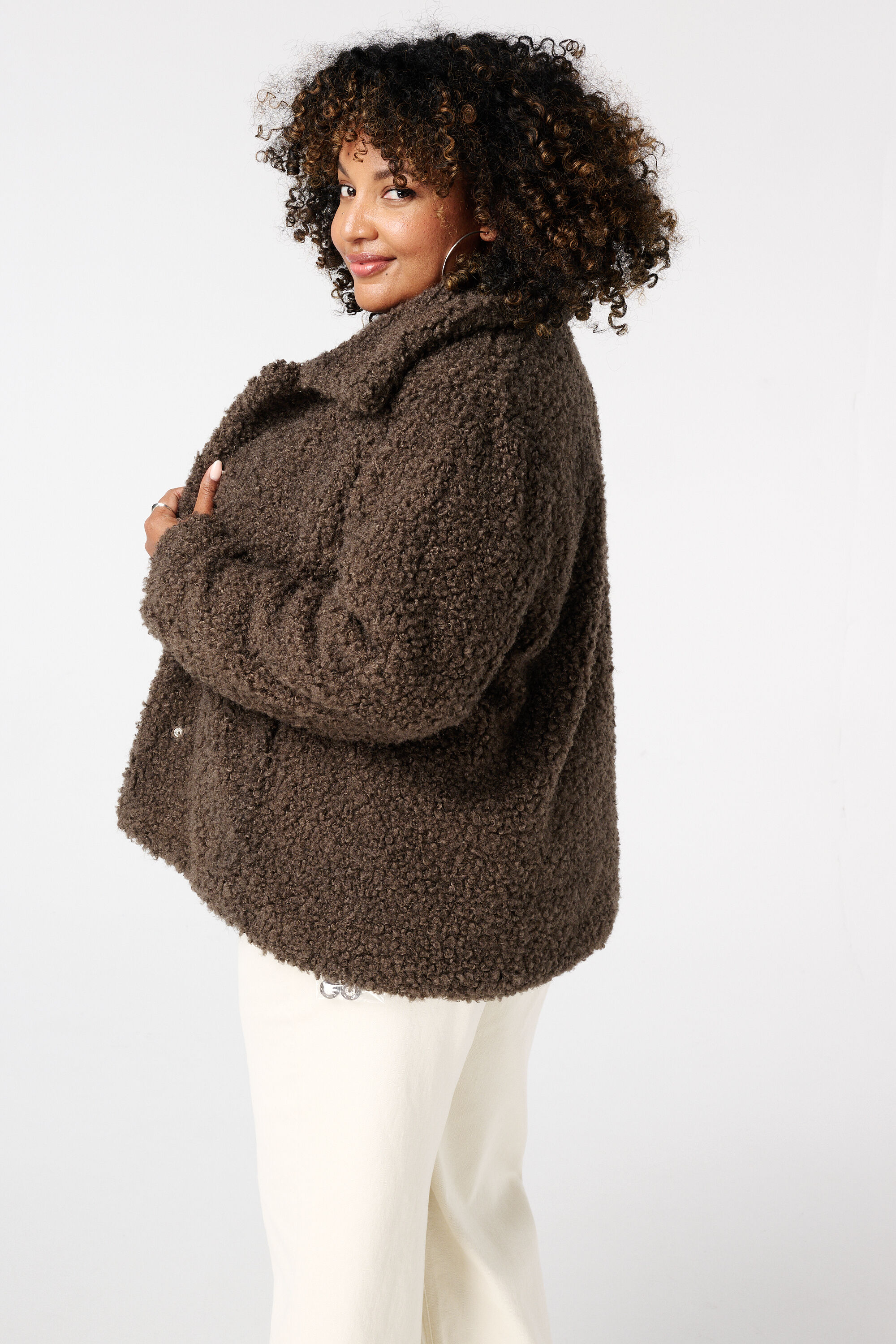 Weiche Jacke mit Druckkn&ouml;pfen image number 3