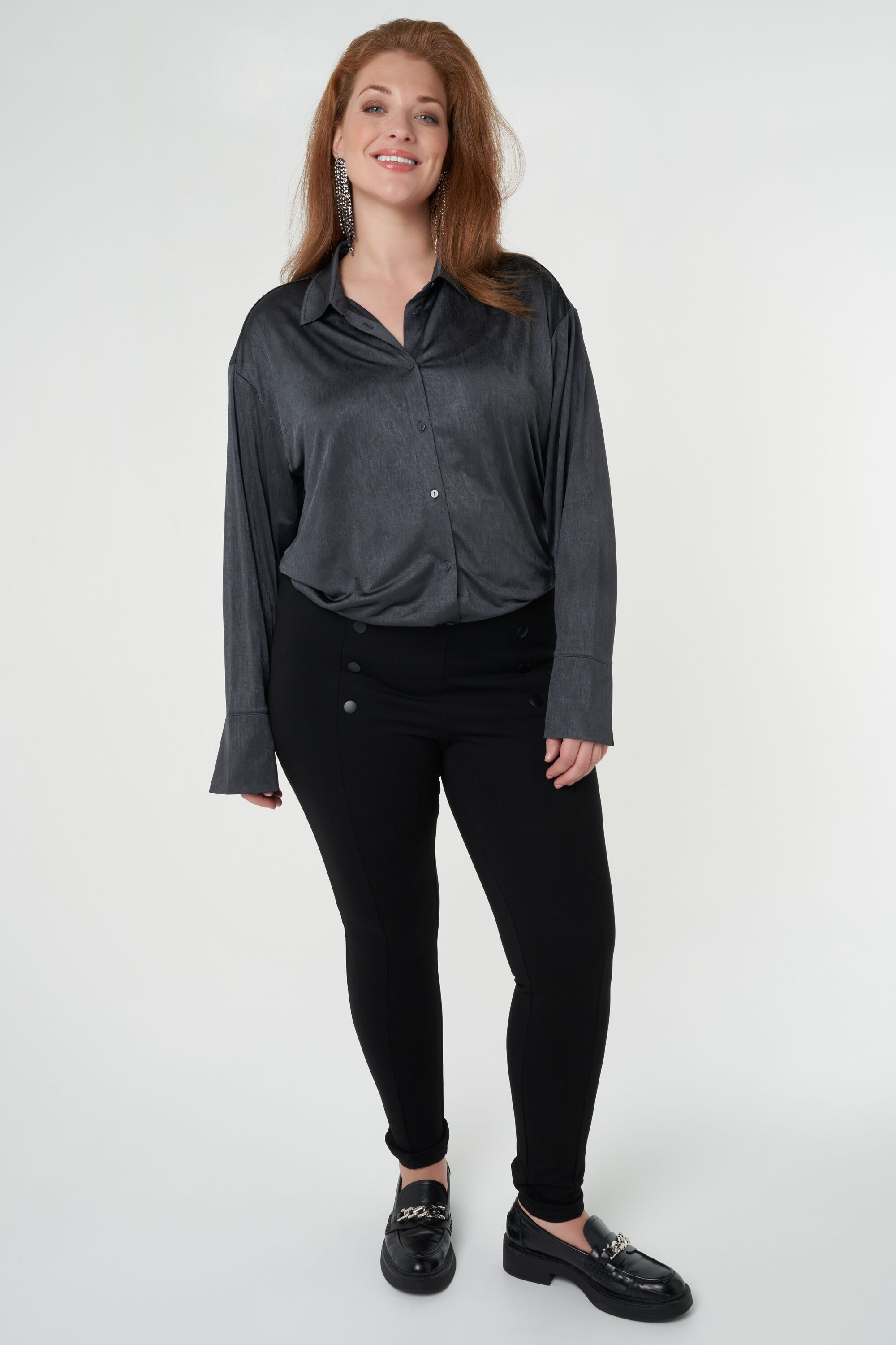 Treggings mit Kn&ouml;pfen image number 7