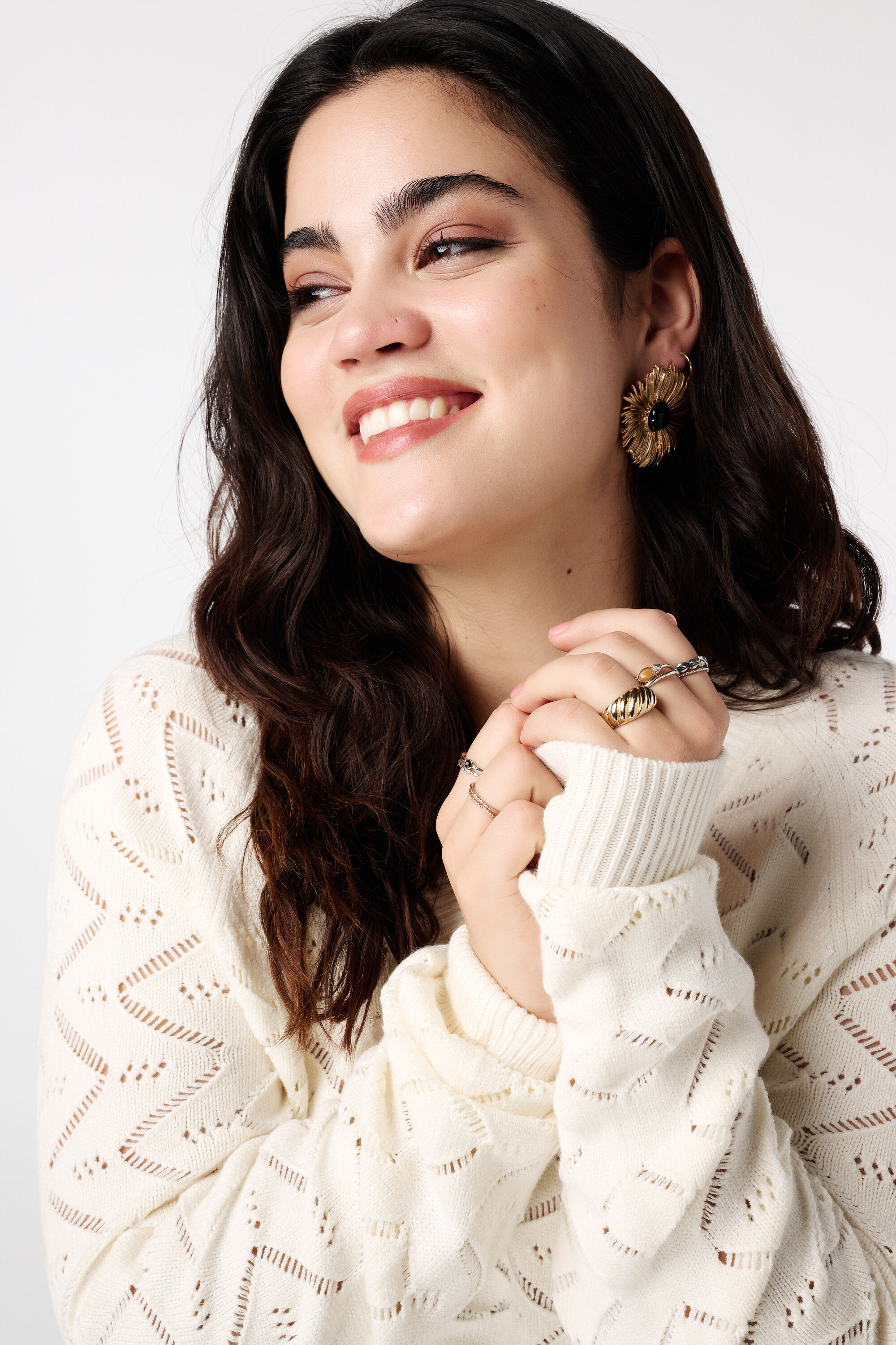 Pullover mit Lochmuster image number 4