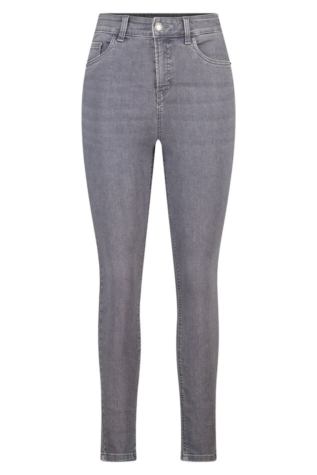 Skinny-Leg-Jeans mit hoher Taille CHERRY image number 1