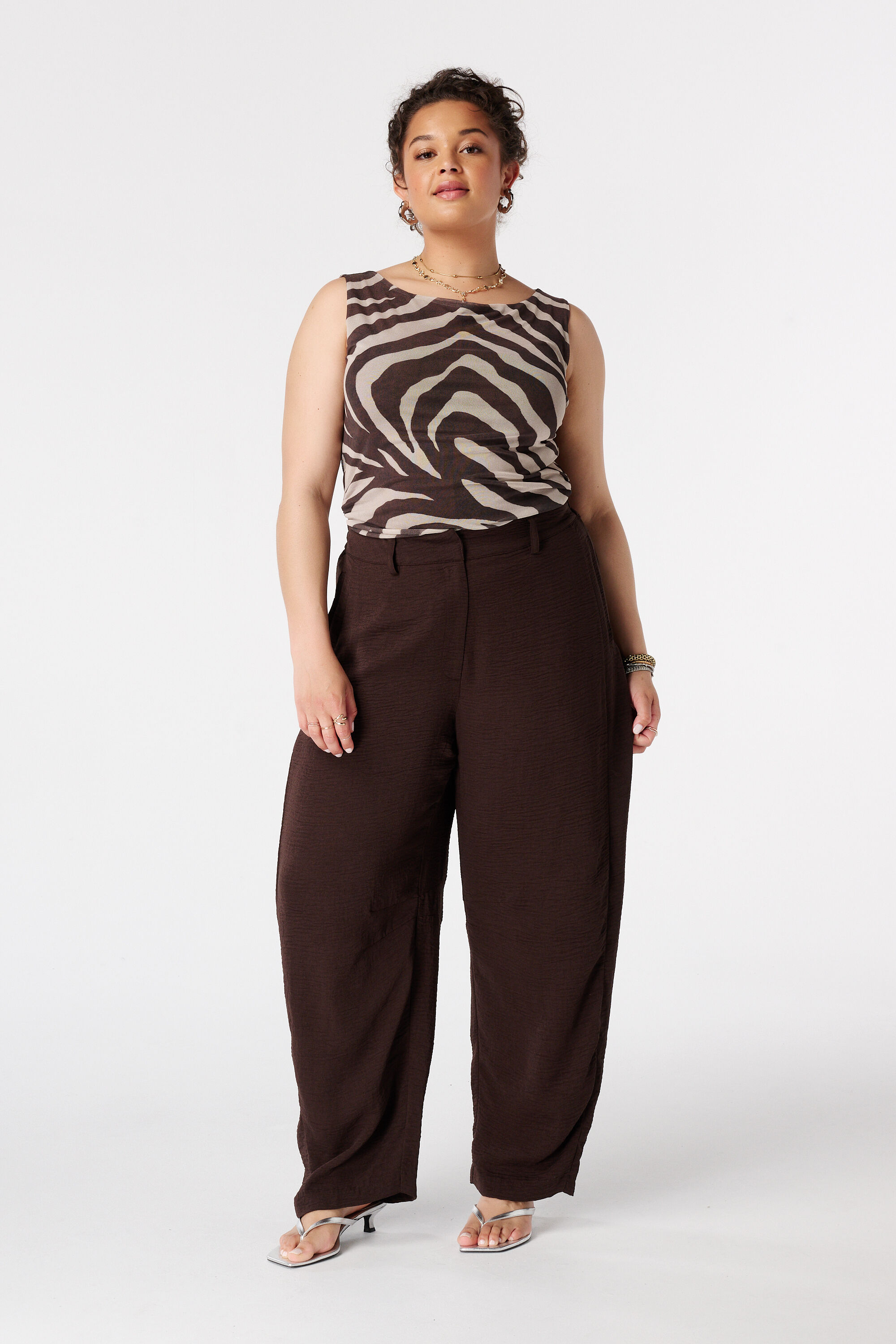 Mesh Top mit Print image number 5