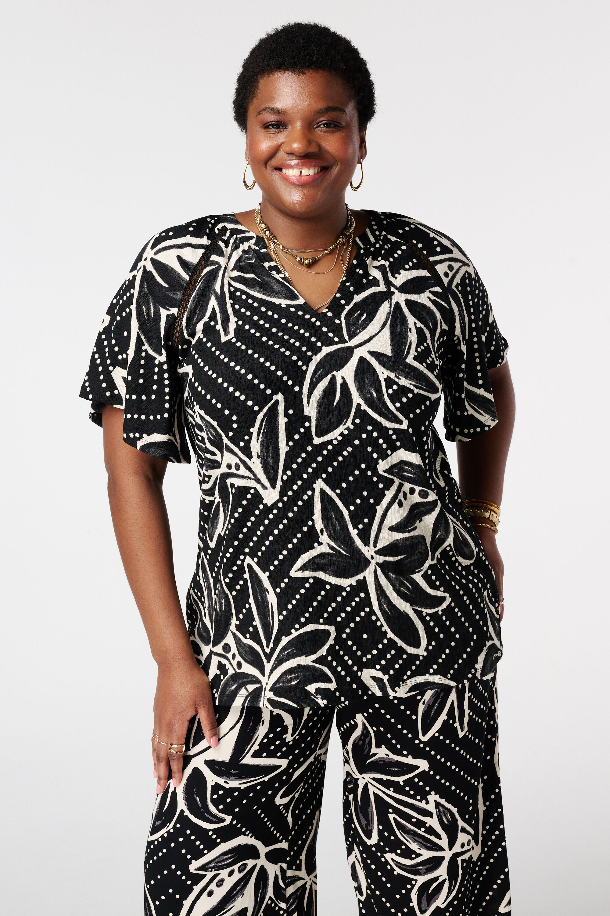 Top mit Schmetterlings&auml;rmeln image number 0