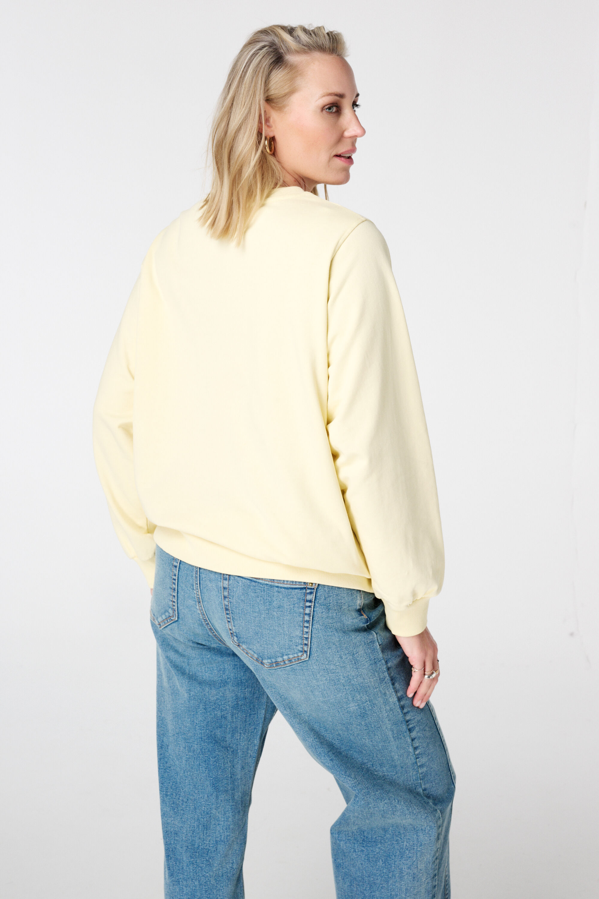 Sweater mit gesticktem Text-Print image number 3