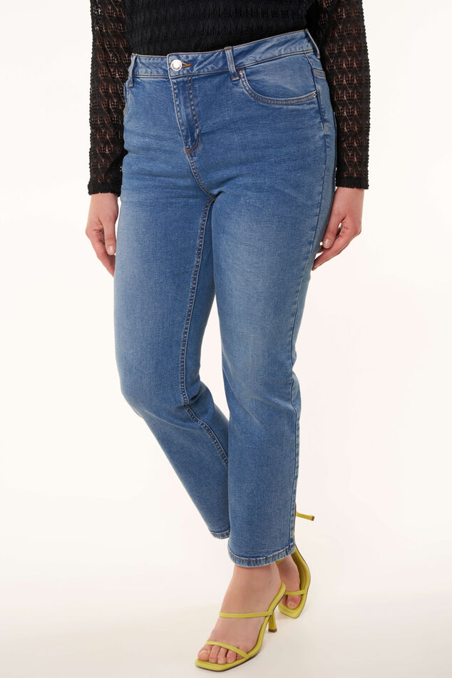 Straight-Leg Jeans LILY 30 inch image number 6