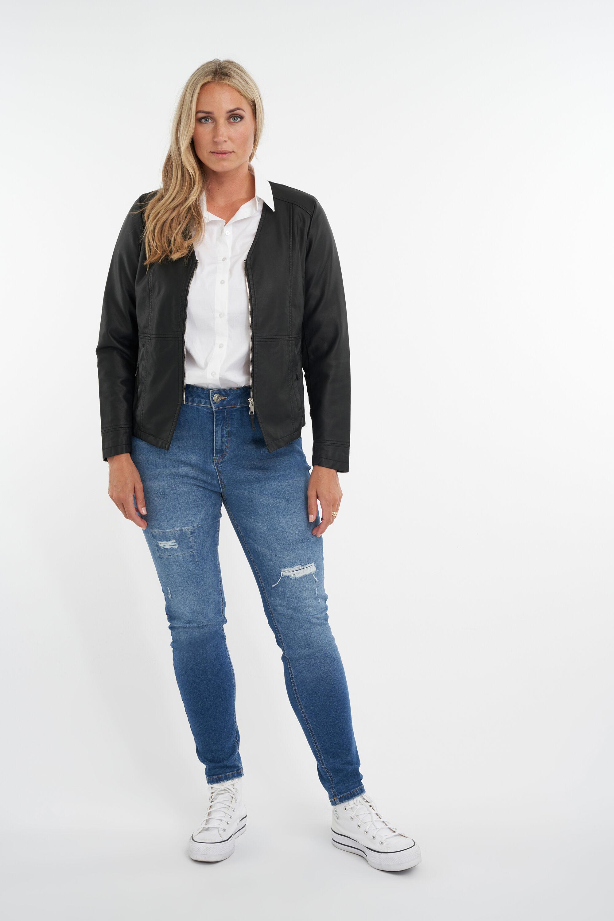 Kunstleder-Bikerjacke image number 4